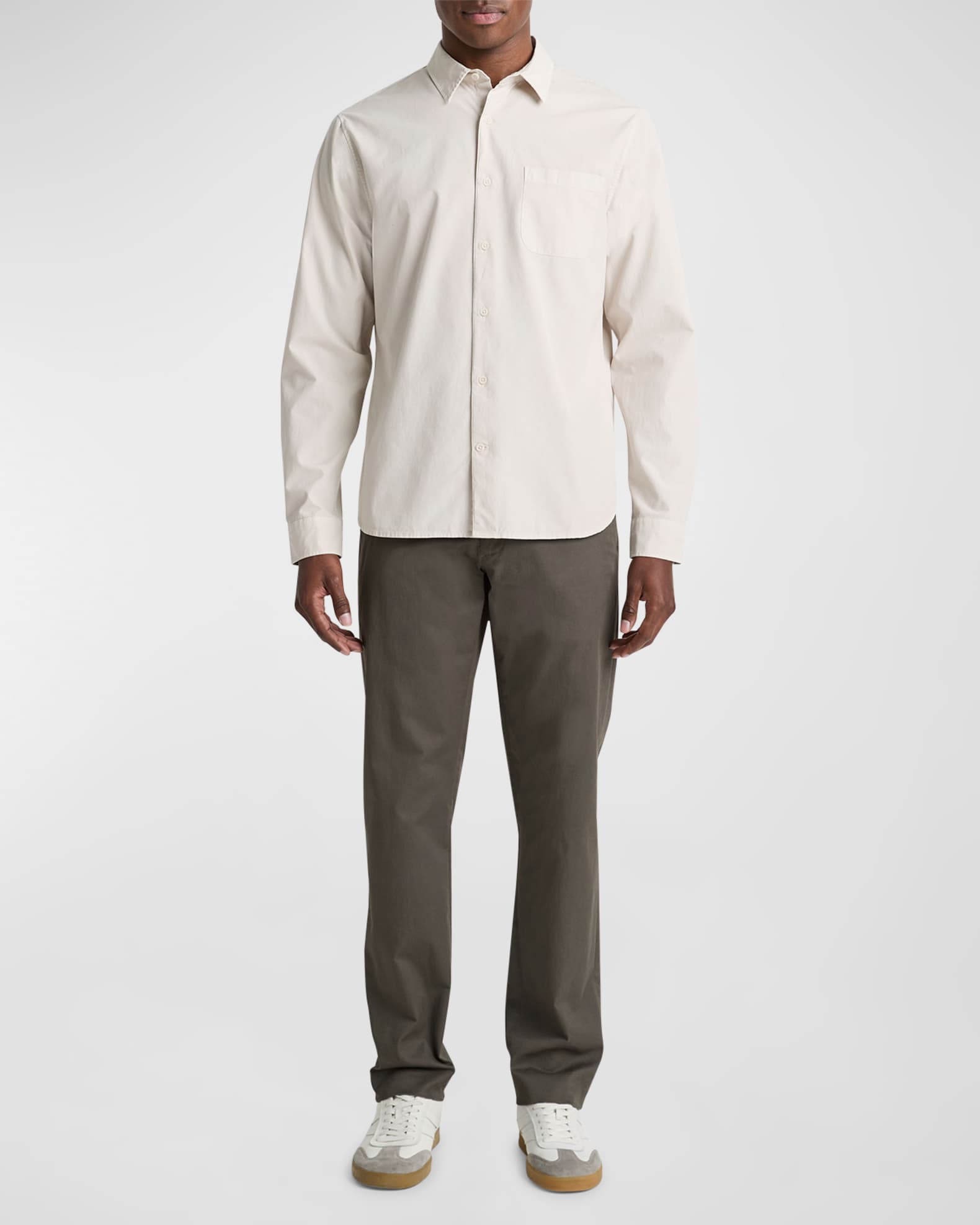 Men's Garment-Dyed Poplin Sport Shirt 1