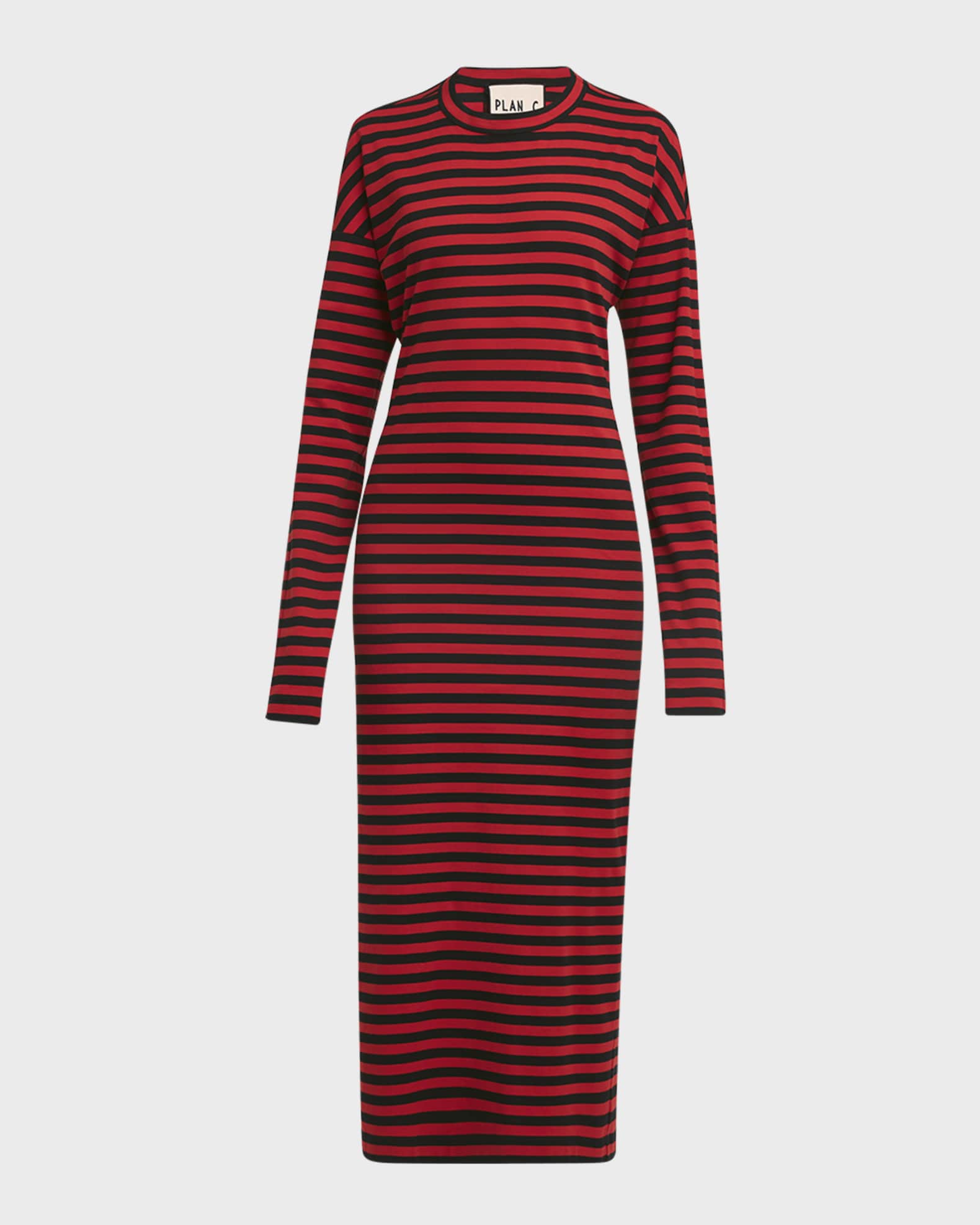 Long sleeve midi t shirt dress outlet