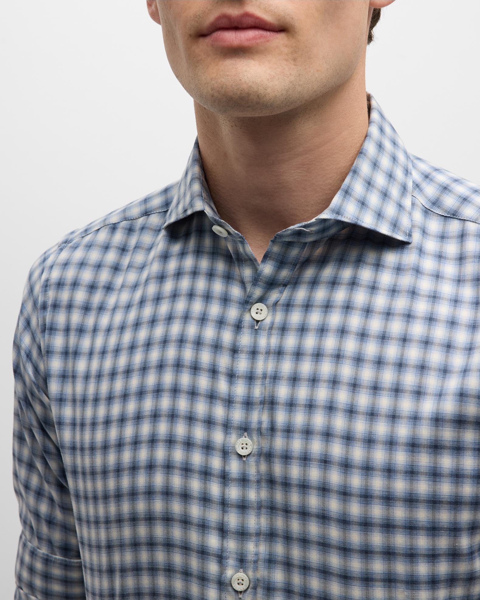 Canali Men's Plaid Check Casual Button-Down Shirt | Neiman Marcus