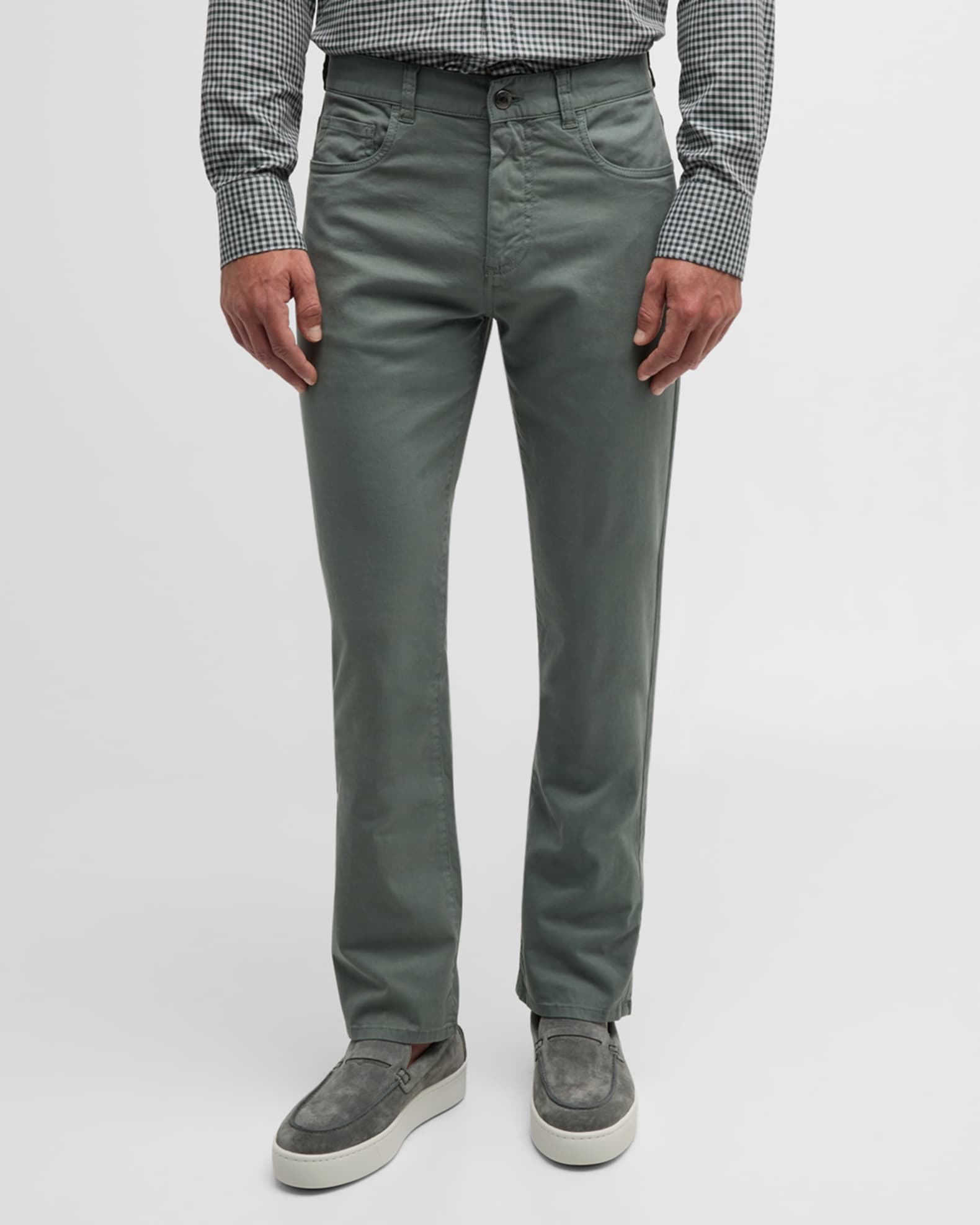 Canali Men's Brianza Twill 5-Pocket Pants | Neiman Marcus