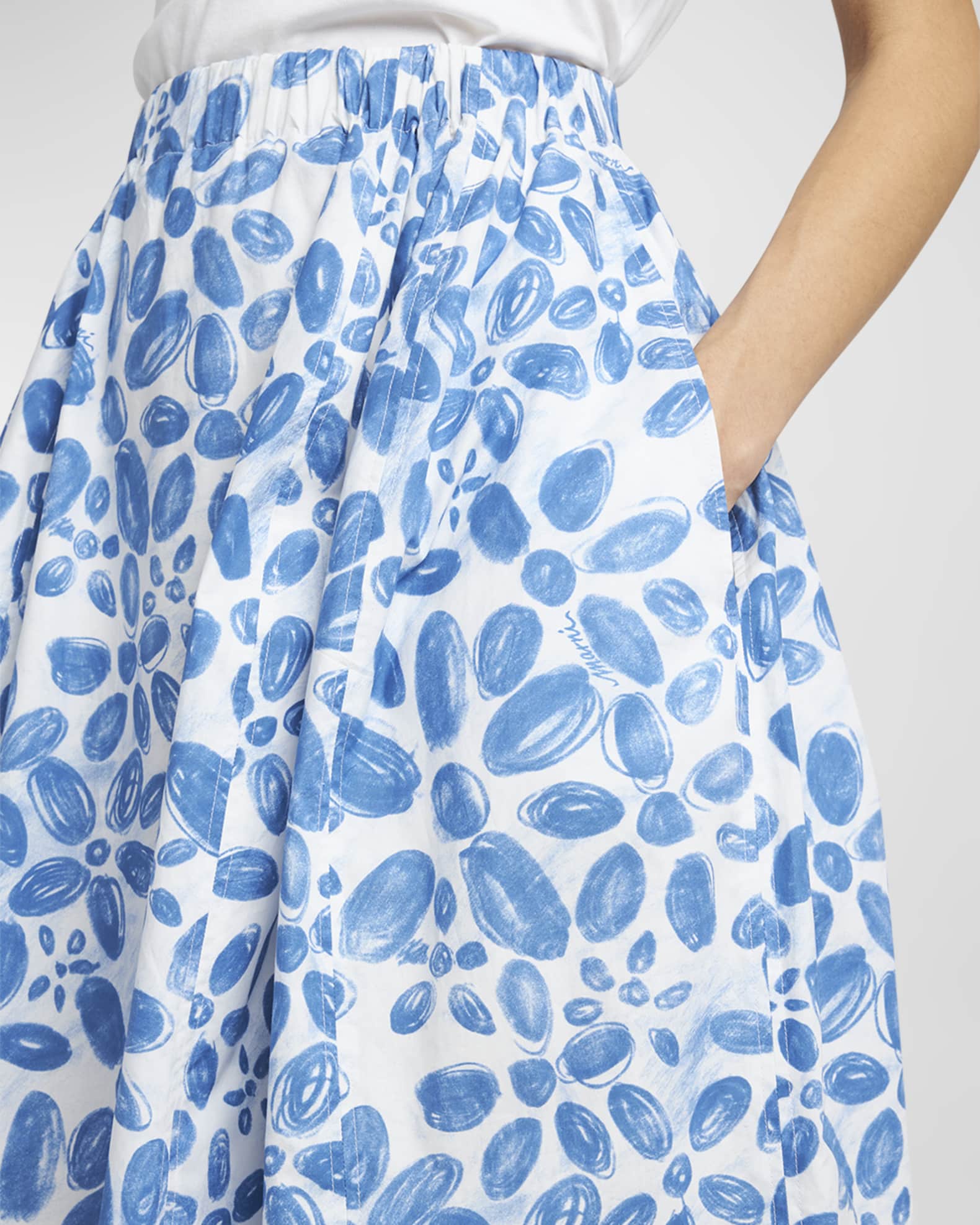 GARCIA Floral Midnight Print Mini Skirt