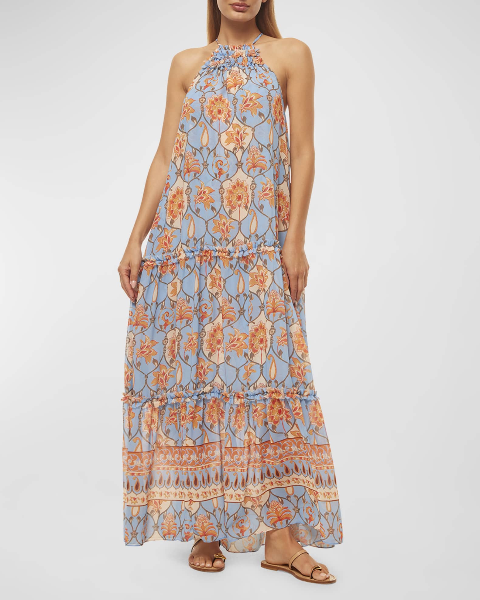 Lala Halter Neck Midi Dress