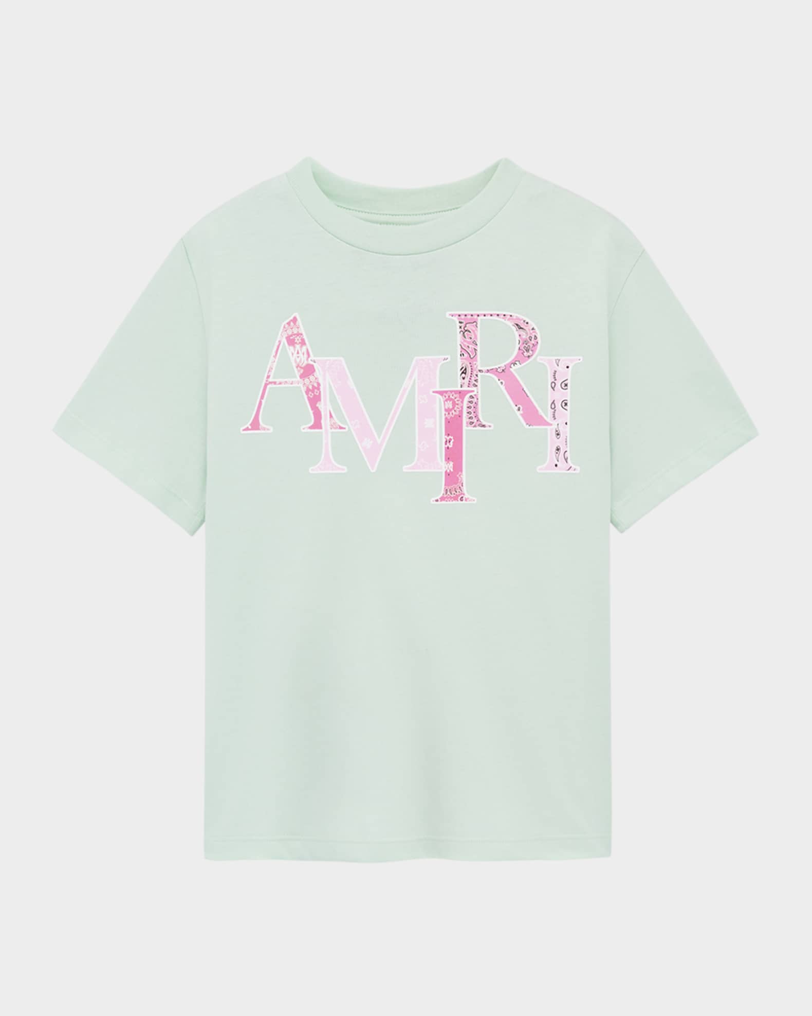  Boy's Bandana-Print Staggered Logo-Print T-Shirt, Size 4-12 0