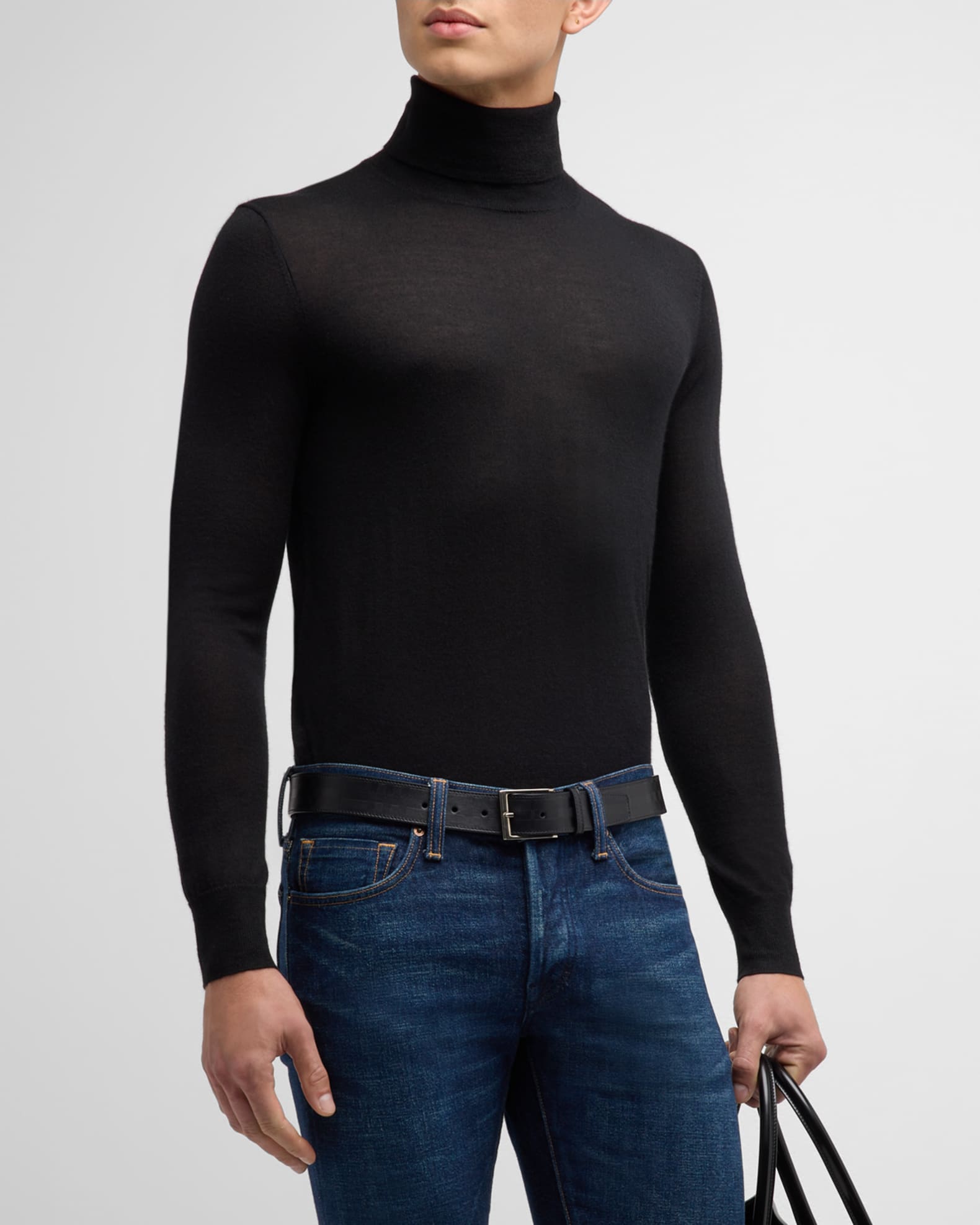 Neiman marcus cashmere turtleneck top