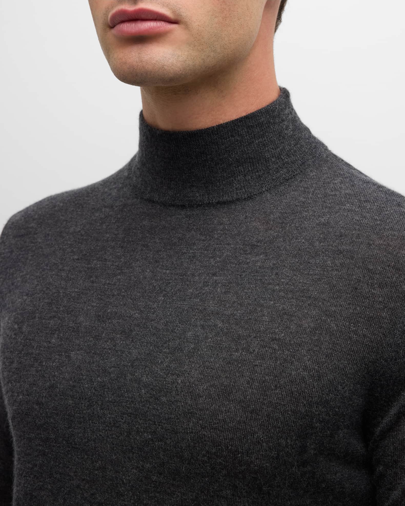 Men s Cashmere and Silk Mock Neck Sweater
