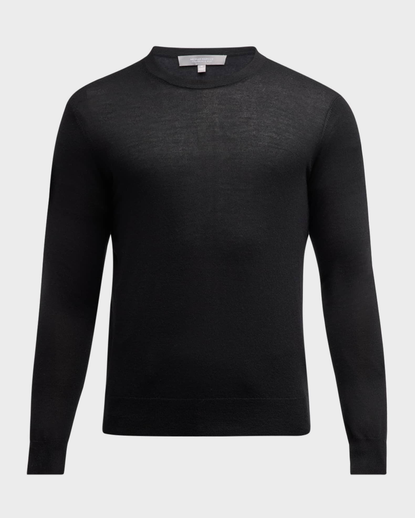 Men s Cashmere and Silk Crewneck Sweater