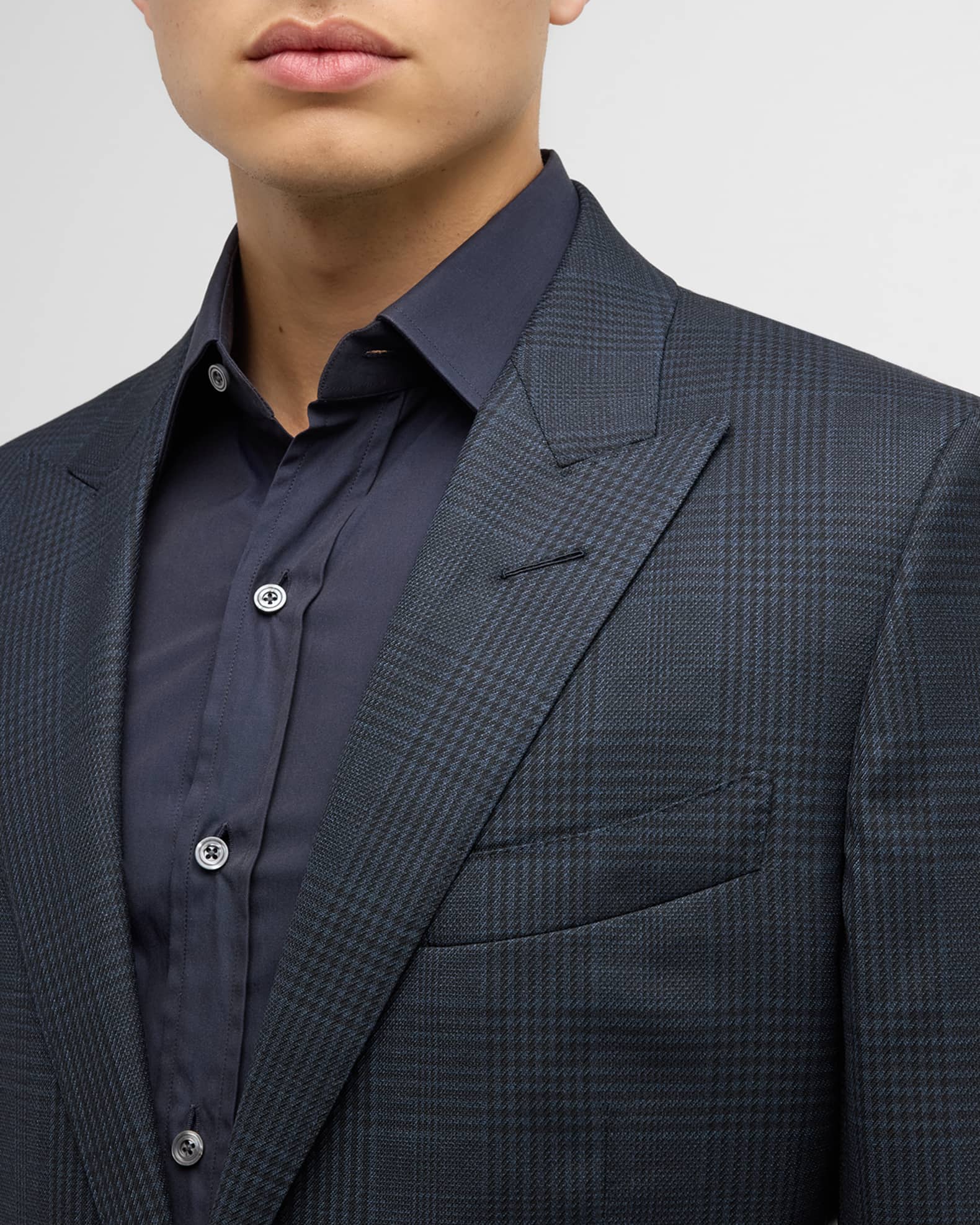 TOM FORD Men's O'Connor Grand Overcheck Twill Suit | Neiman