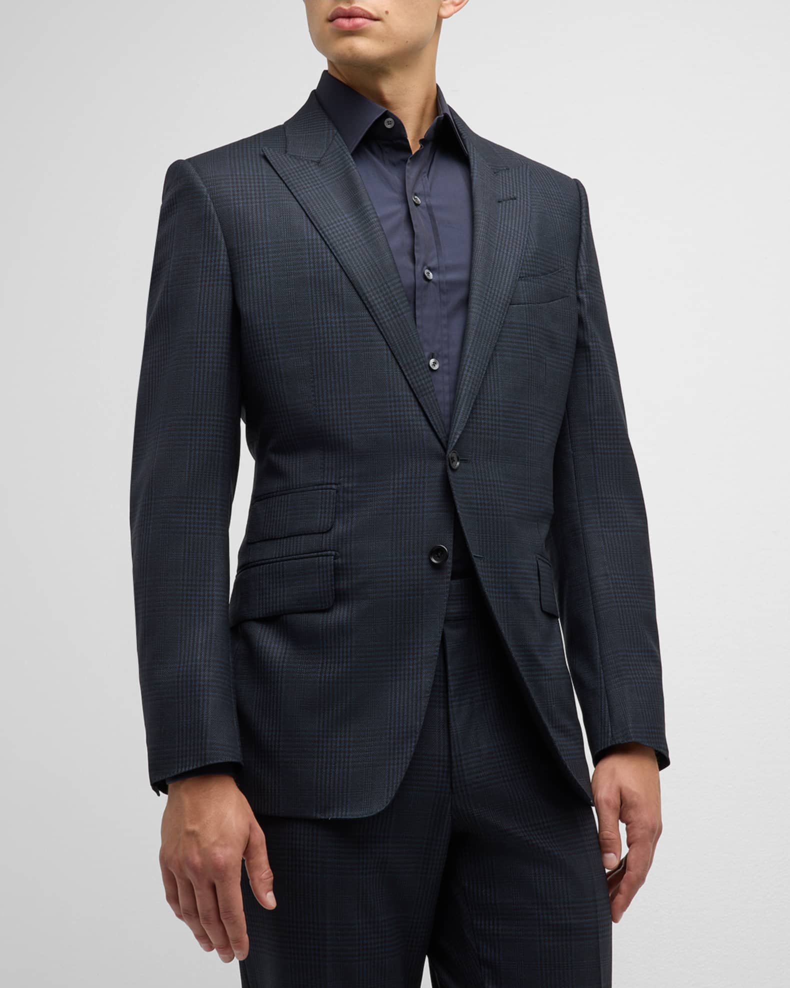 TOM FORD Men's O'Connor Grand Overcheck Twill Suit | Neiman