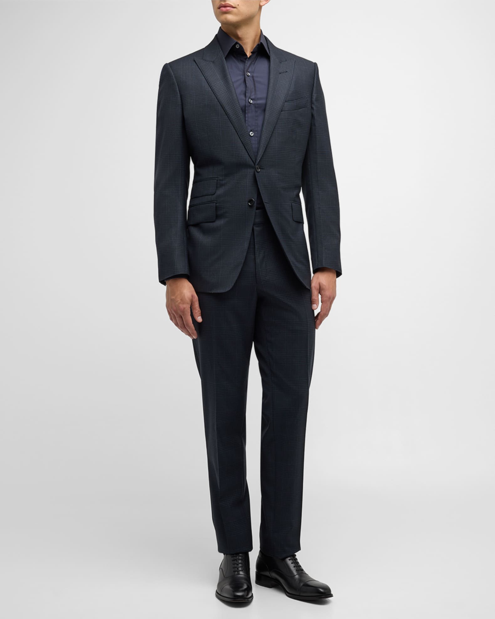 TOM FORD Men's O'Connor Grand Overcheck Twill Suit | Neiman