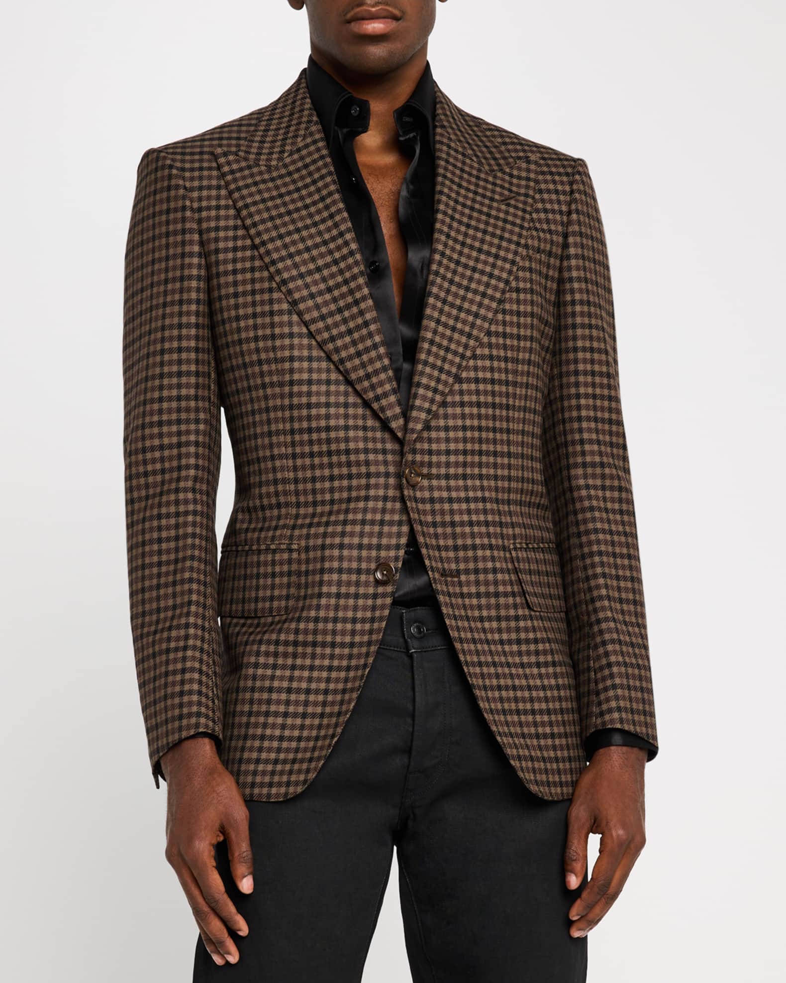 TOM FORD Men s Atticus Tattersall Sport Coat Neiman Marcus
