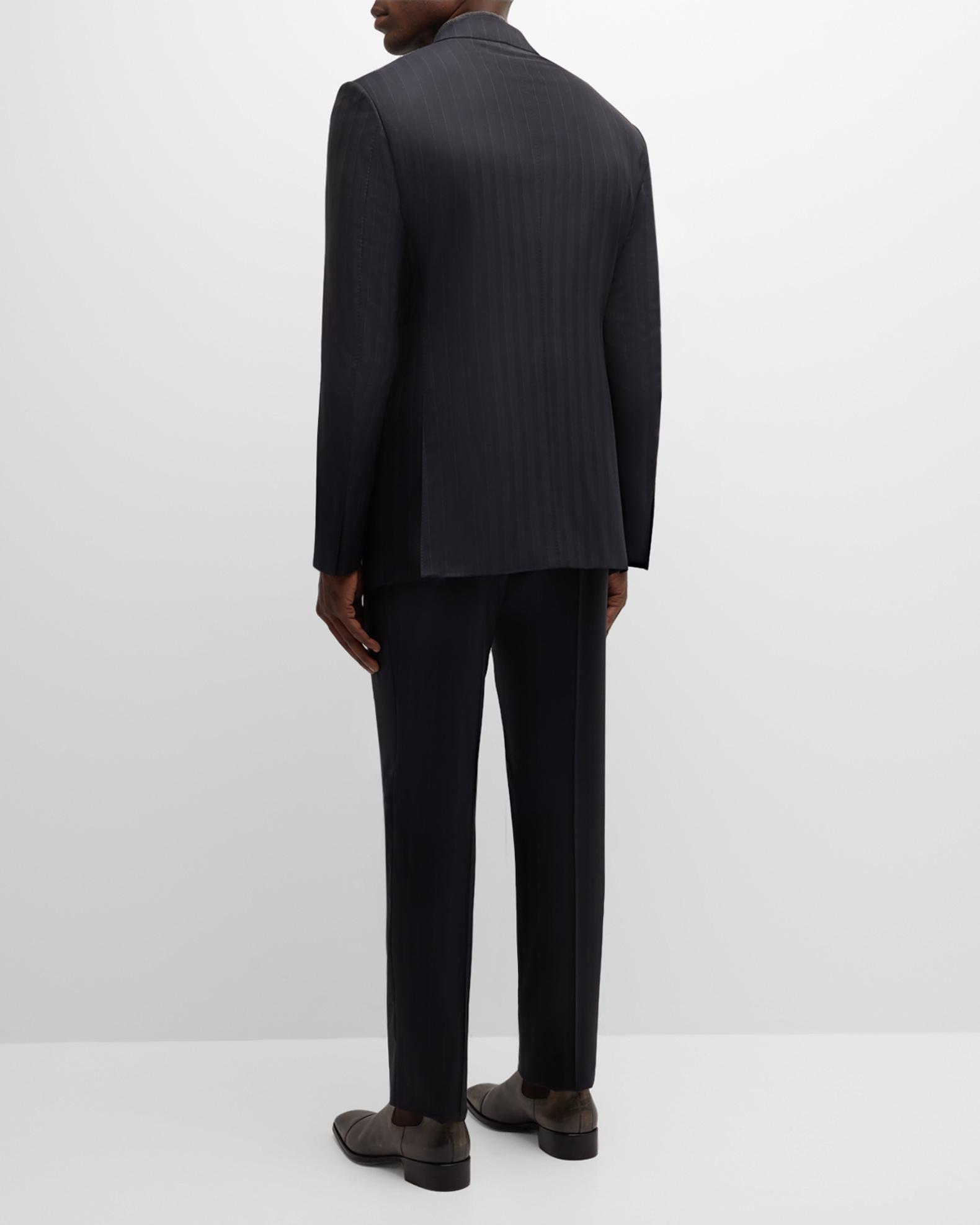 TOM FORD Men's Shelton Herringbone Stripe Suit | Neiman Marcus