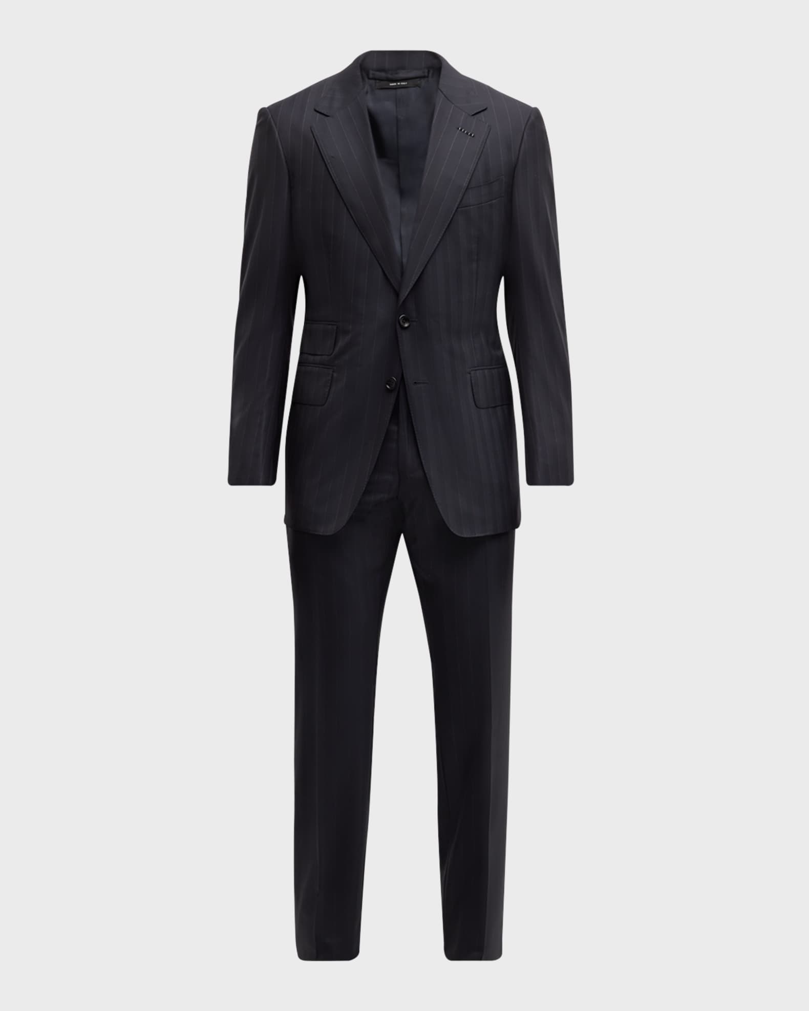 Men's Shelton Herringbone Stripe Suit 0