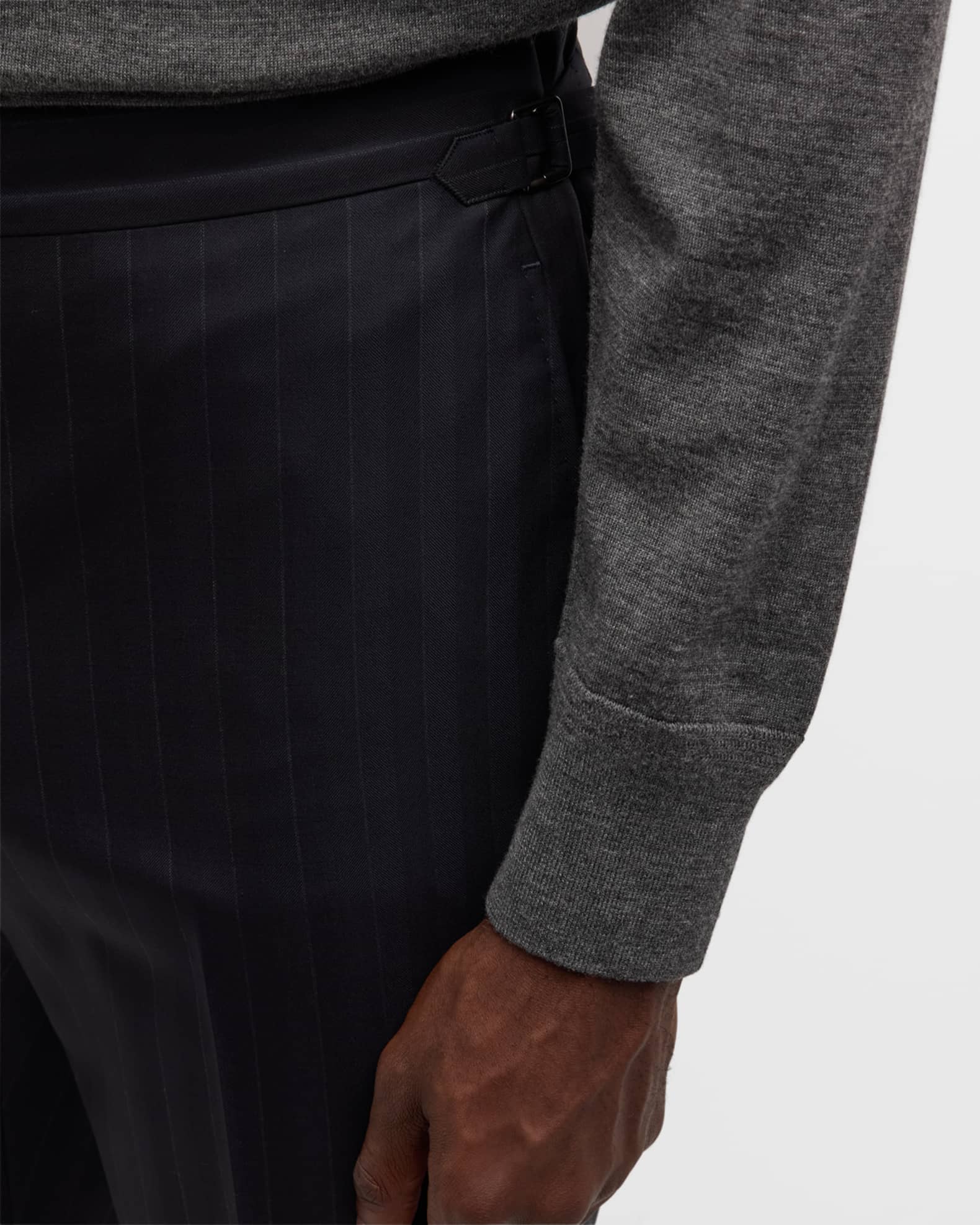 Men's Shelton Herringbone Stripe Suit 1
