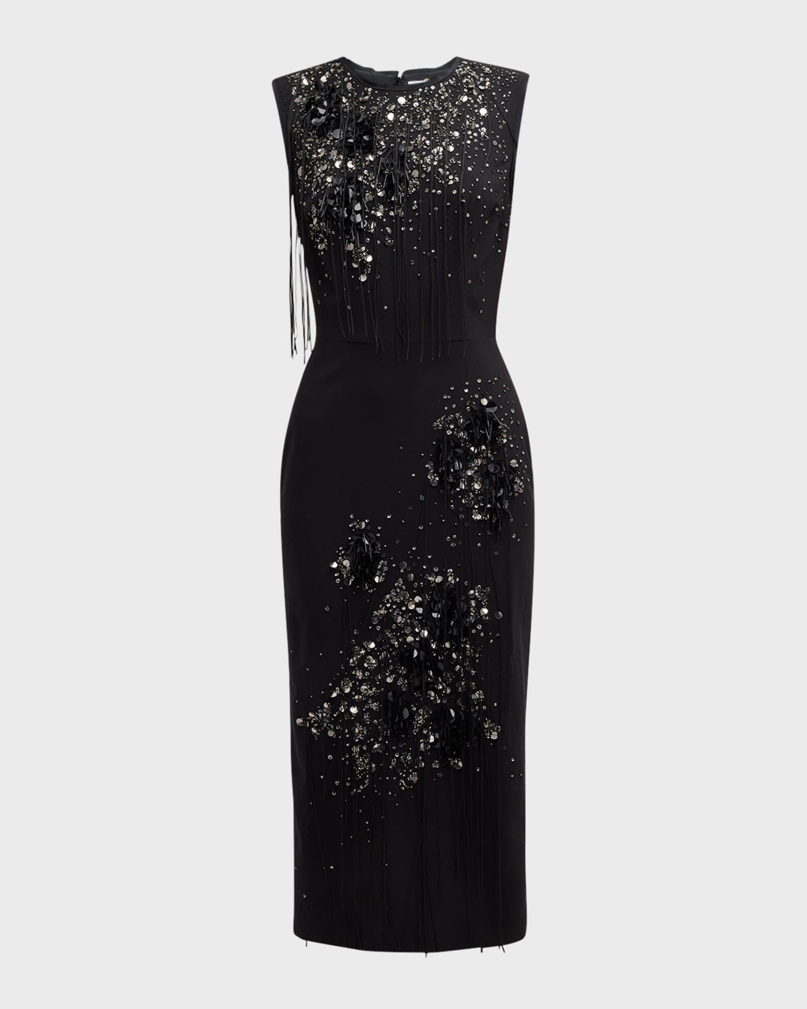 Sequin embellished midi dress top