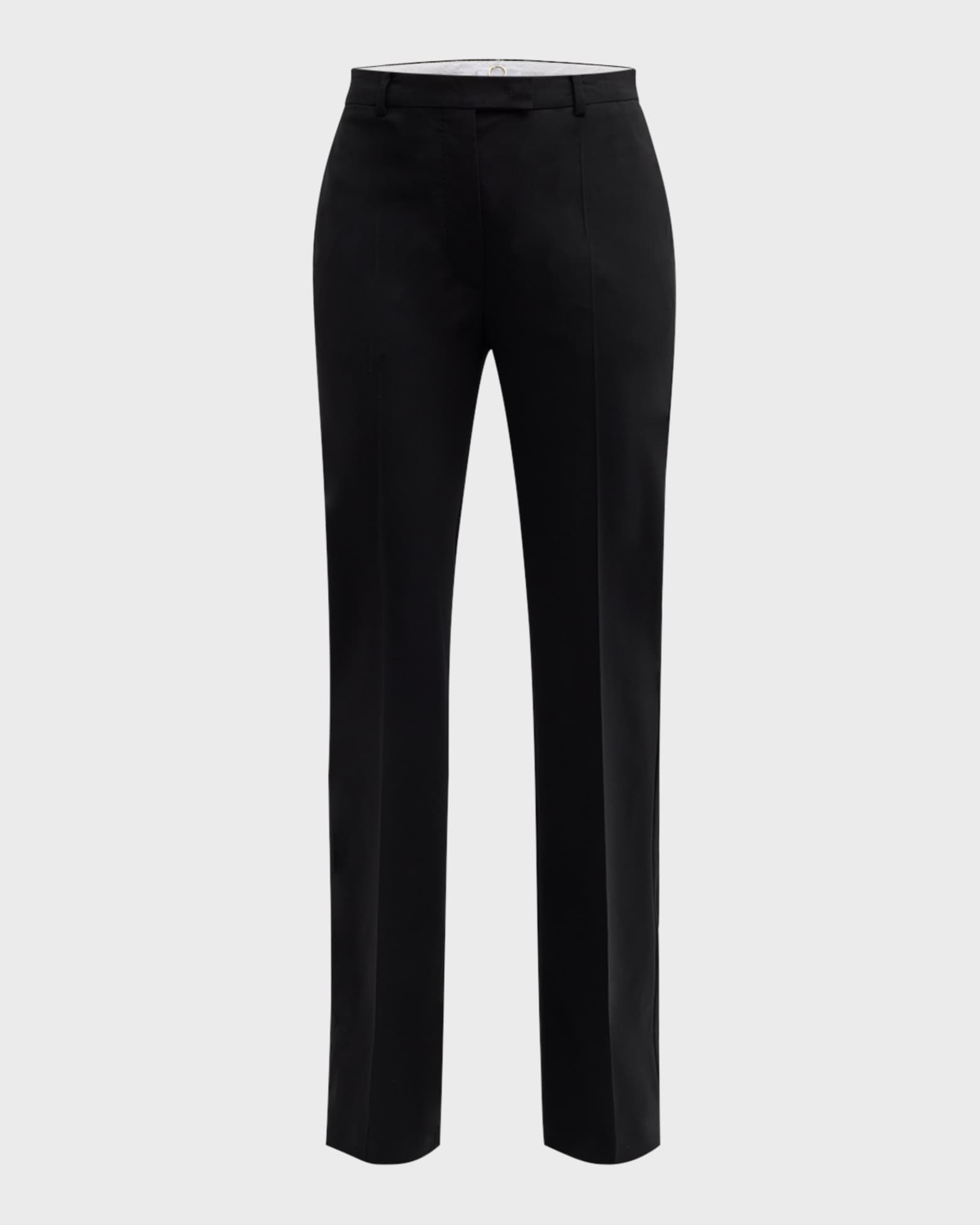 Mid-Rise Flare Trousers 0