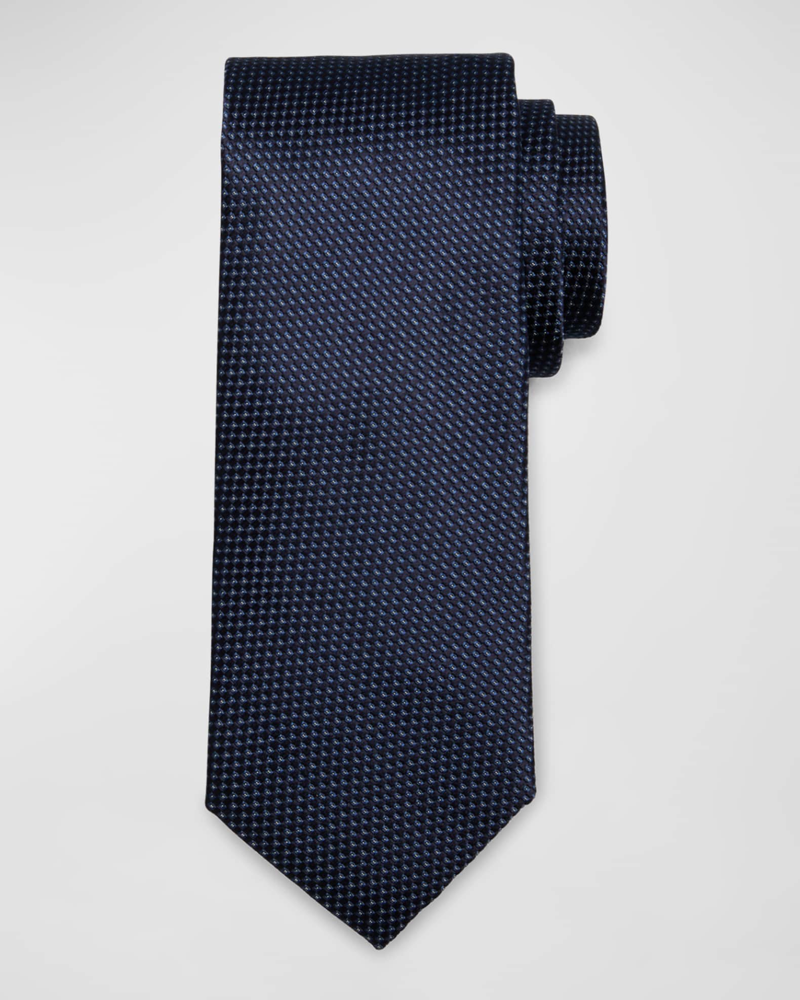 Men's Silk Micro-Jacquard Tie 0