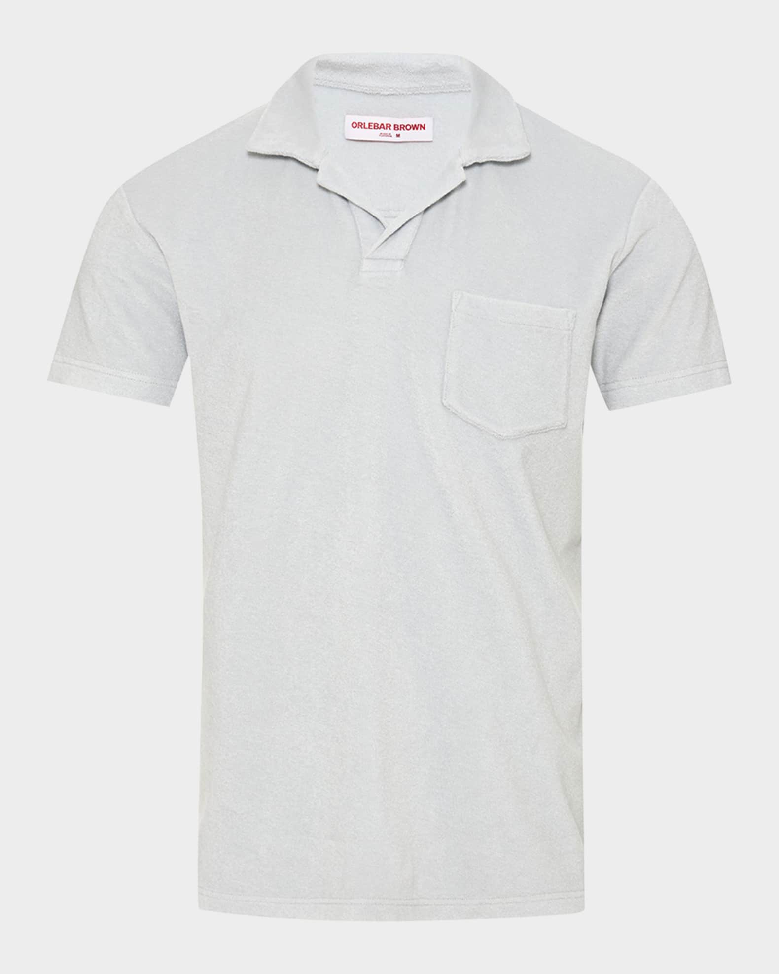 Orlebar Brown Men's Terry Toweling Polo Shirt | Neiman Marcus