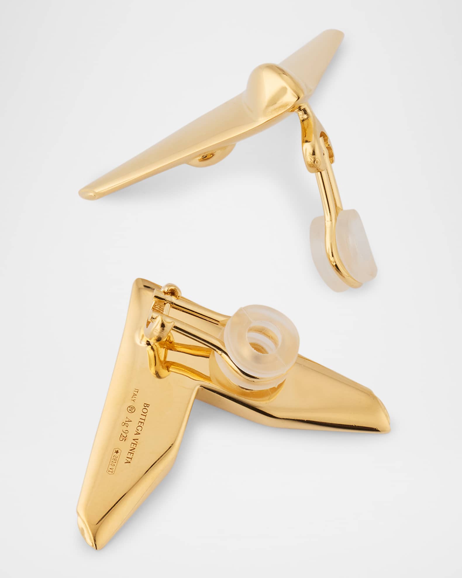 Bottega Veneta Plane Shape Earrings | Neiman Marcus
