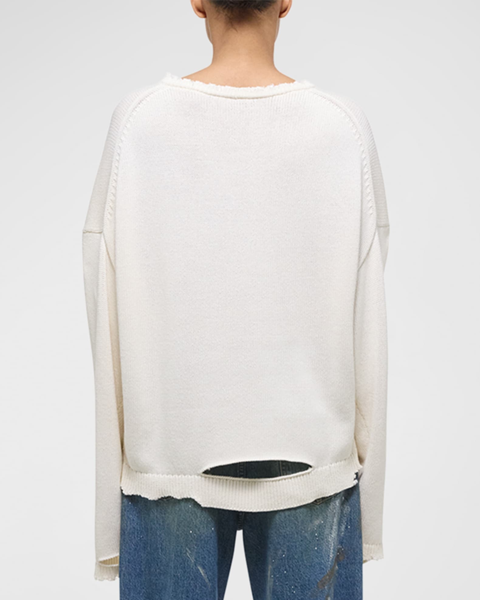 Helmut lang distressed sweater store