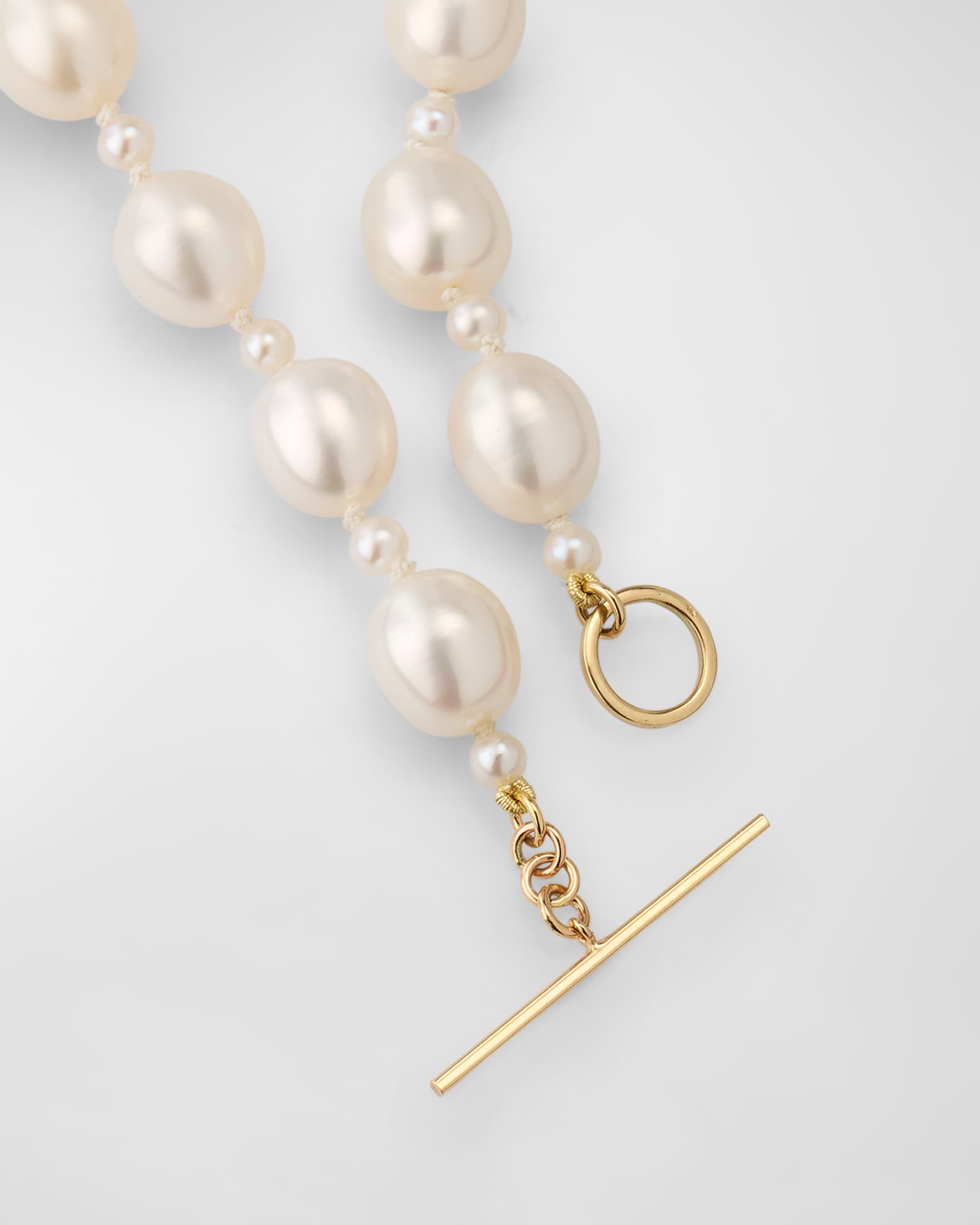 高級品市場 POPPY FINCH Large Oval Pearl Strand Necklace | Neiman Marcus アクセサリー