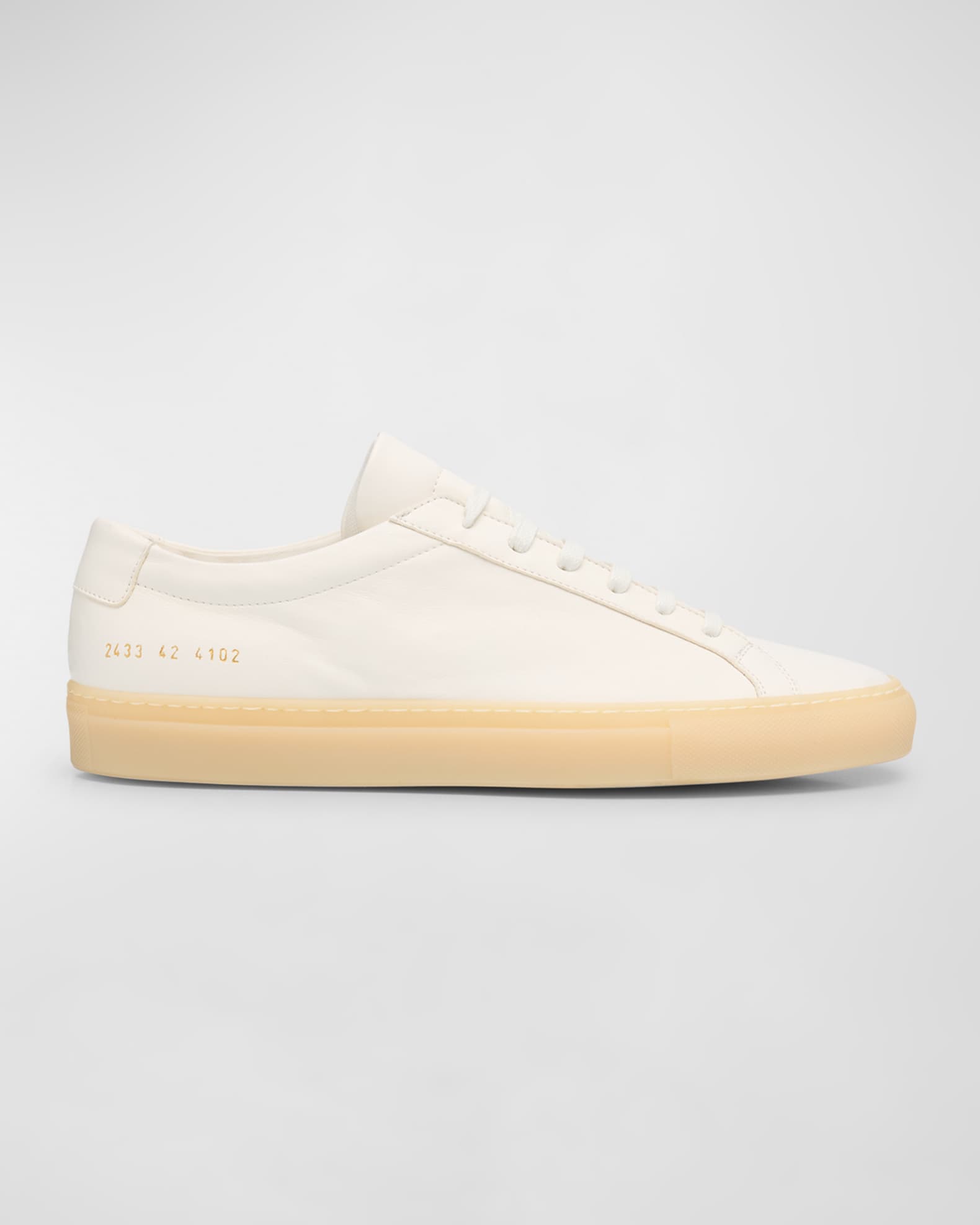 Common Projects Men s Achilles Gumsole Leather Low top Sneakers White