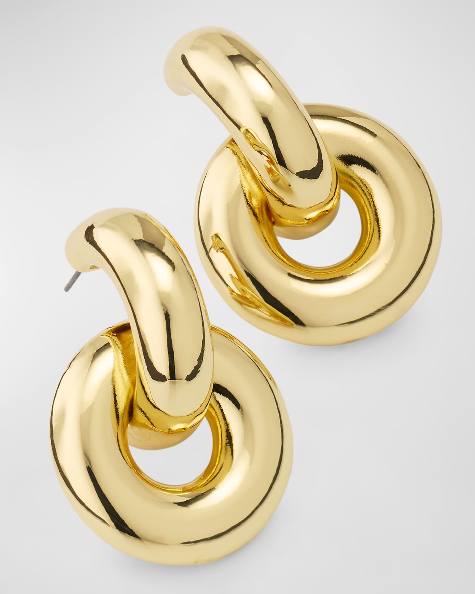BaubleBar Mia Gold-Plated Loop Earrings Neiman Marcus