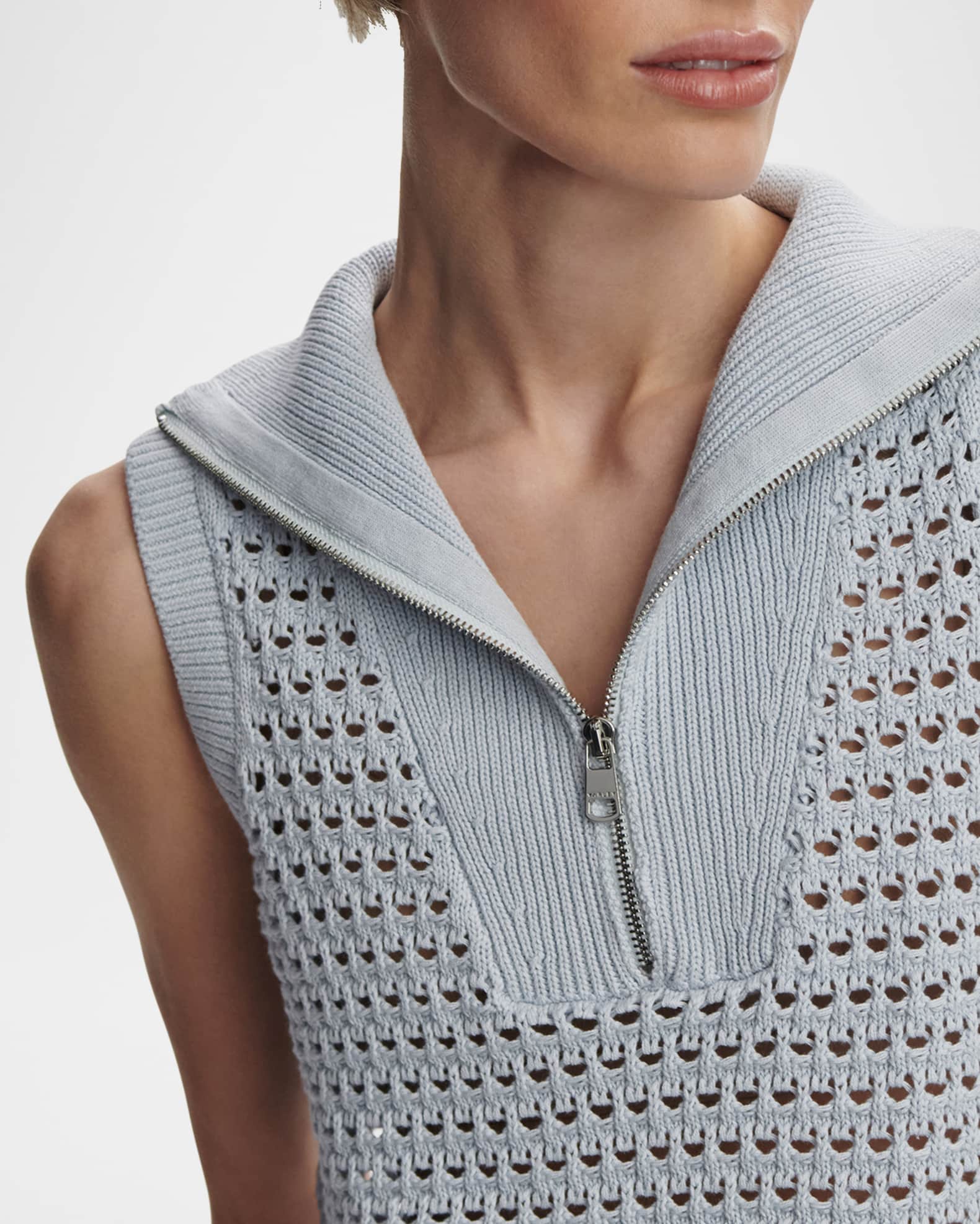 Varley Bains Half-Zip Knit Vest | Neiman Marcus