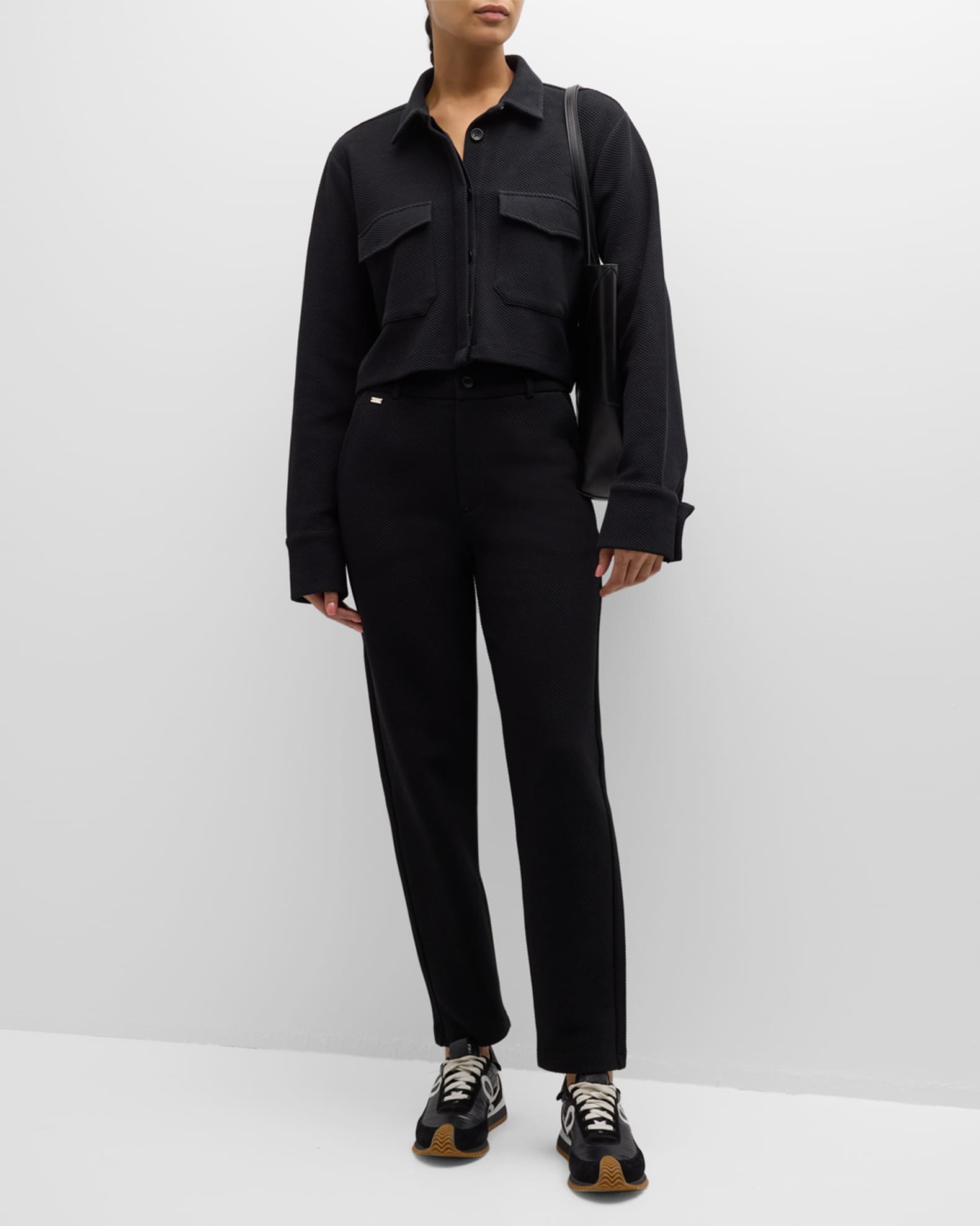 Moon Cropped Knit Blouse 1