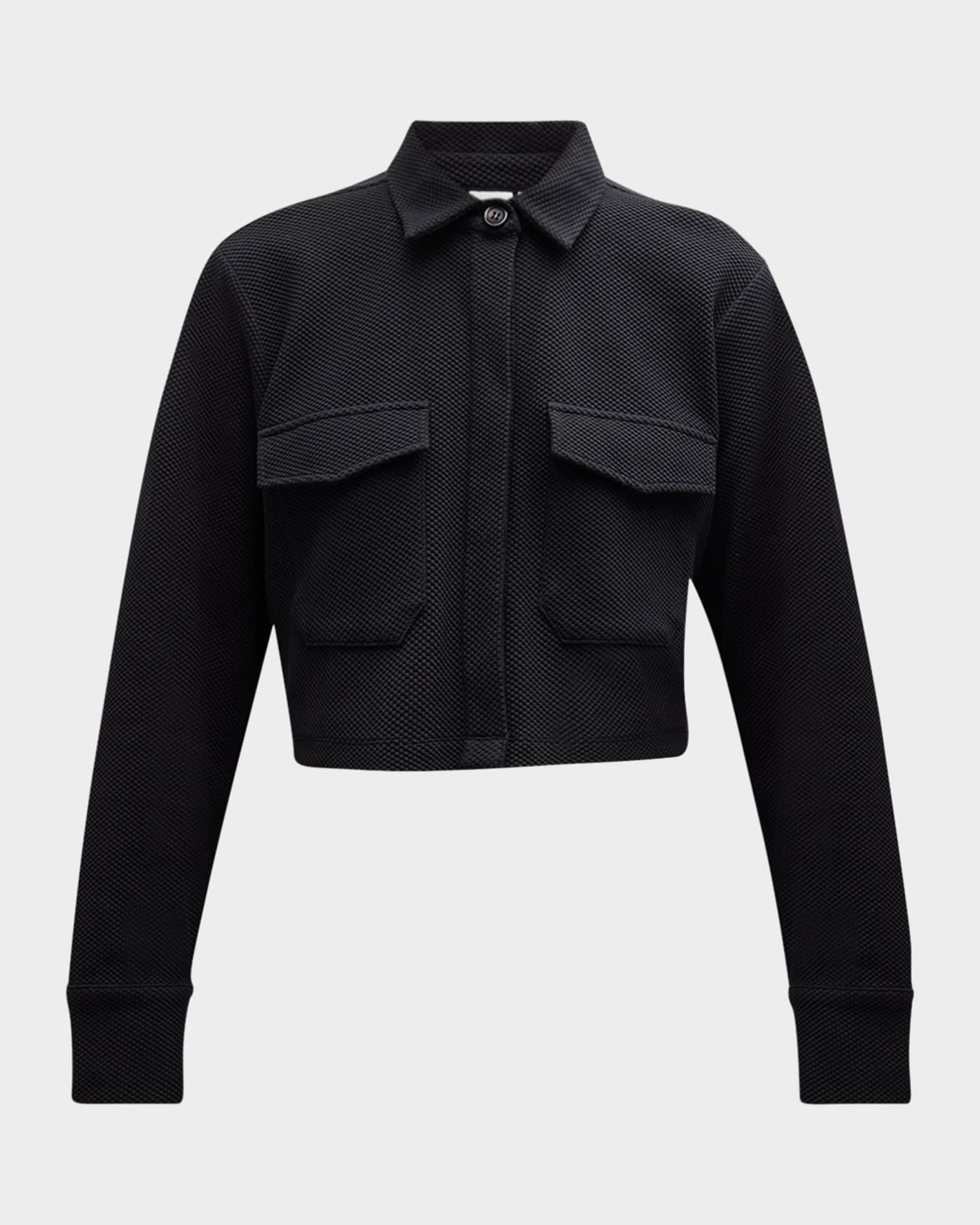 Moon Cropped Knit Blouse 0