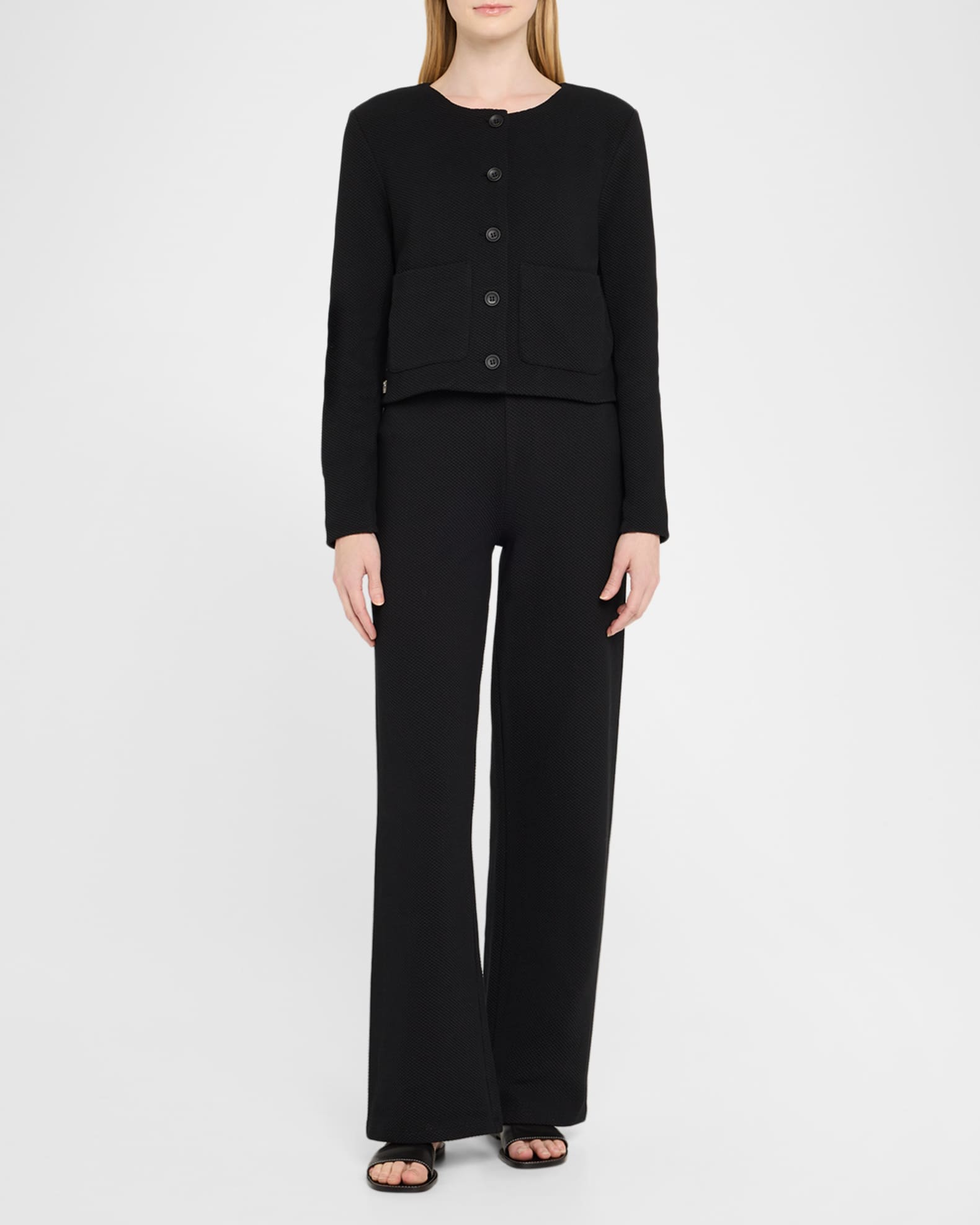 Moon Knit Flare Pants 1
