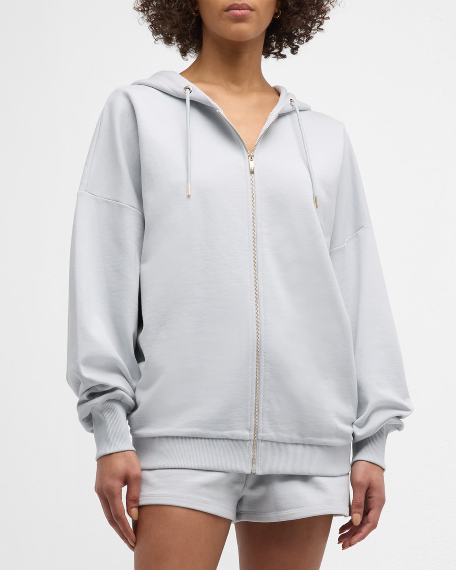 Lune Active Zoya Organic Cotton Zip-Front Hoodie | Neiman Marcus Lune Active Zoya Organic Cotton Zip-Front Hoodie | Neiman Marcus