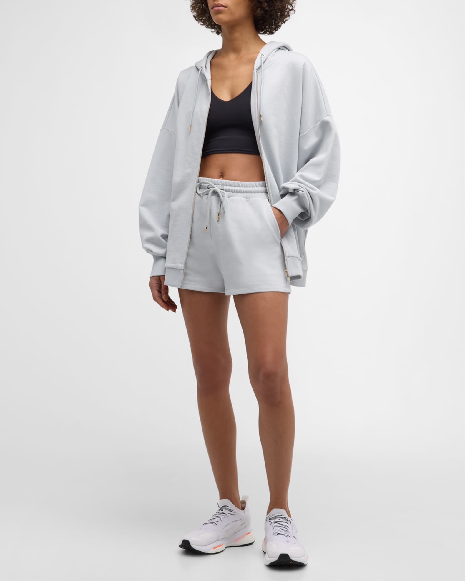 Lune Active Zoya Organic Cotton Zip-Front Hoodie | Neiman Marcus Lune Active Zoya Organic Cotton Zip-Front Hoodie | Neiman Marcus