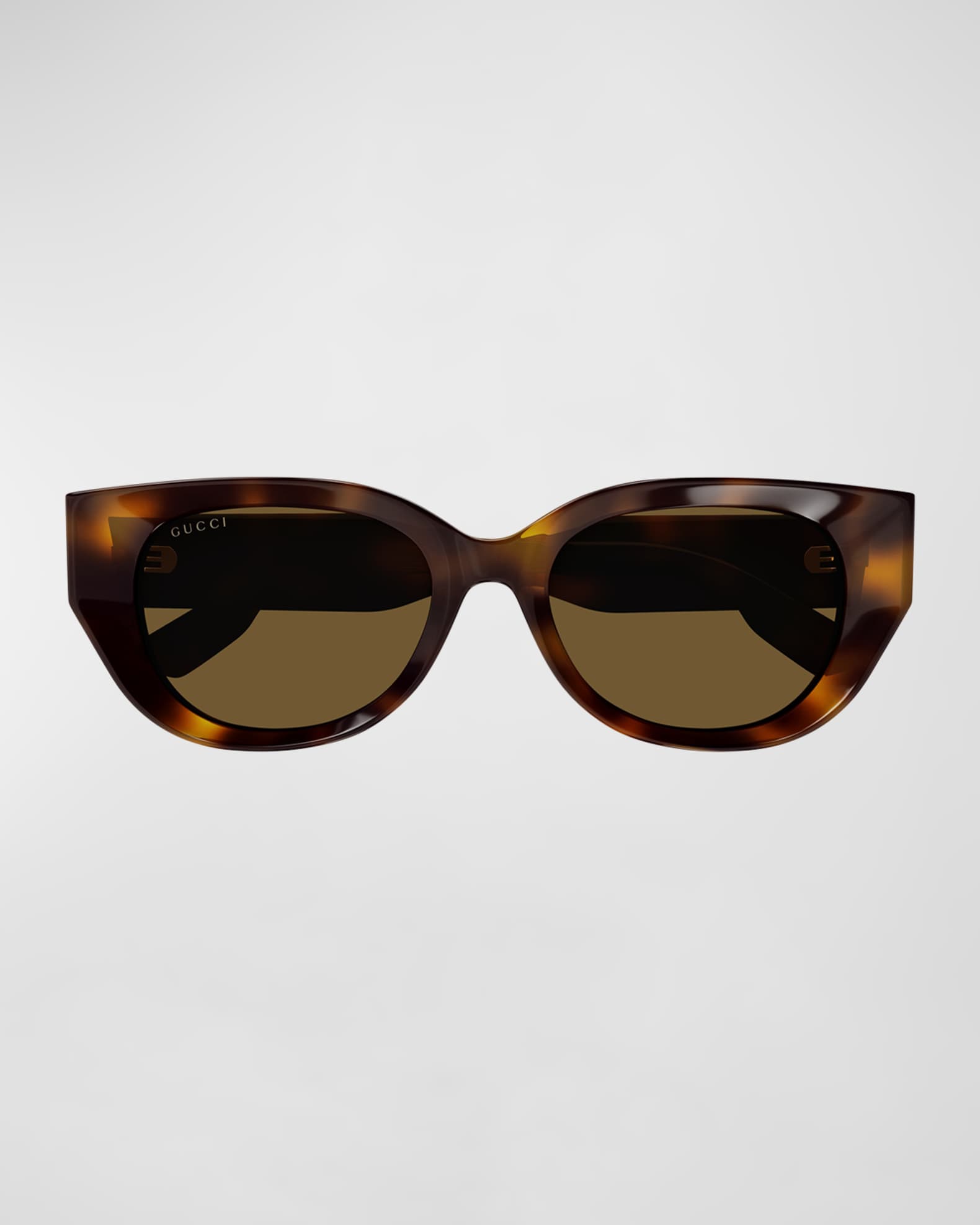 Beveled Recycled Acetate Cat-Eye Sunglasses | Neiman Marcus