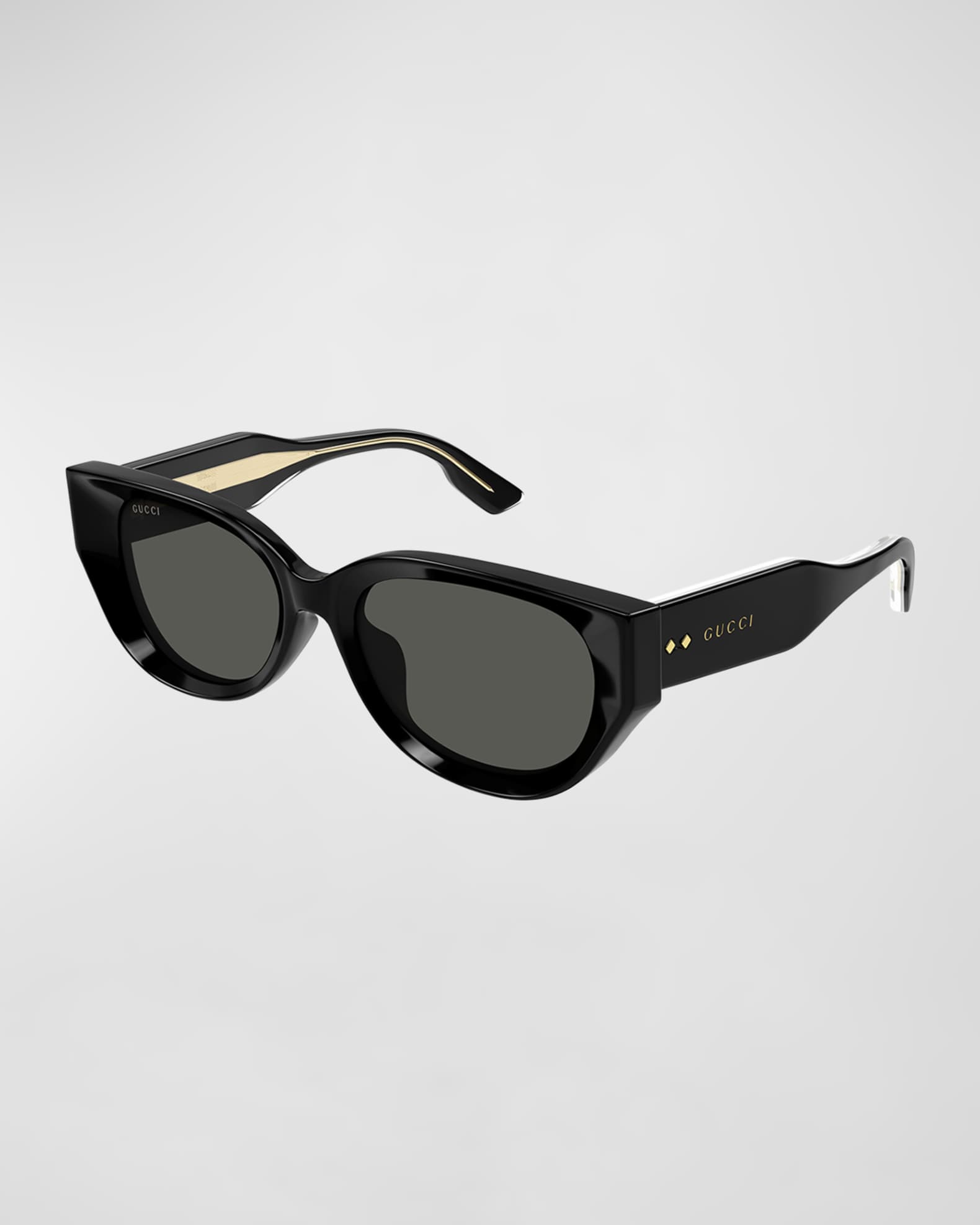 Beveled Recycled Acetate Cat-Eye Sunglasses  0