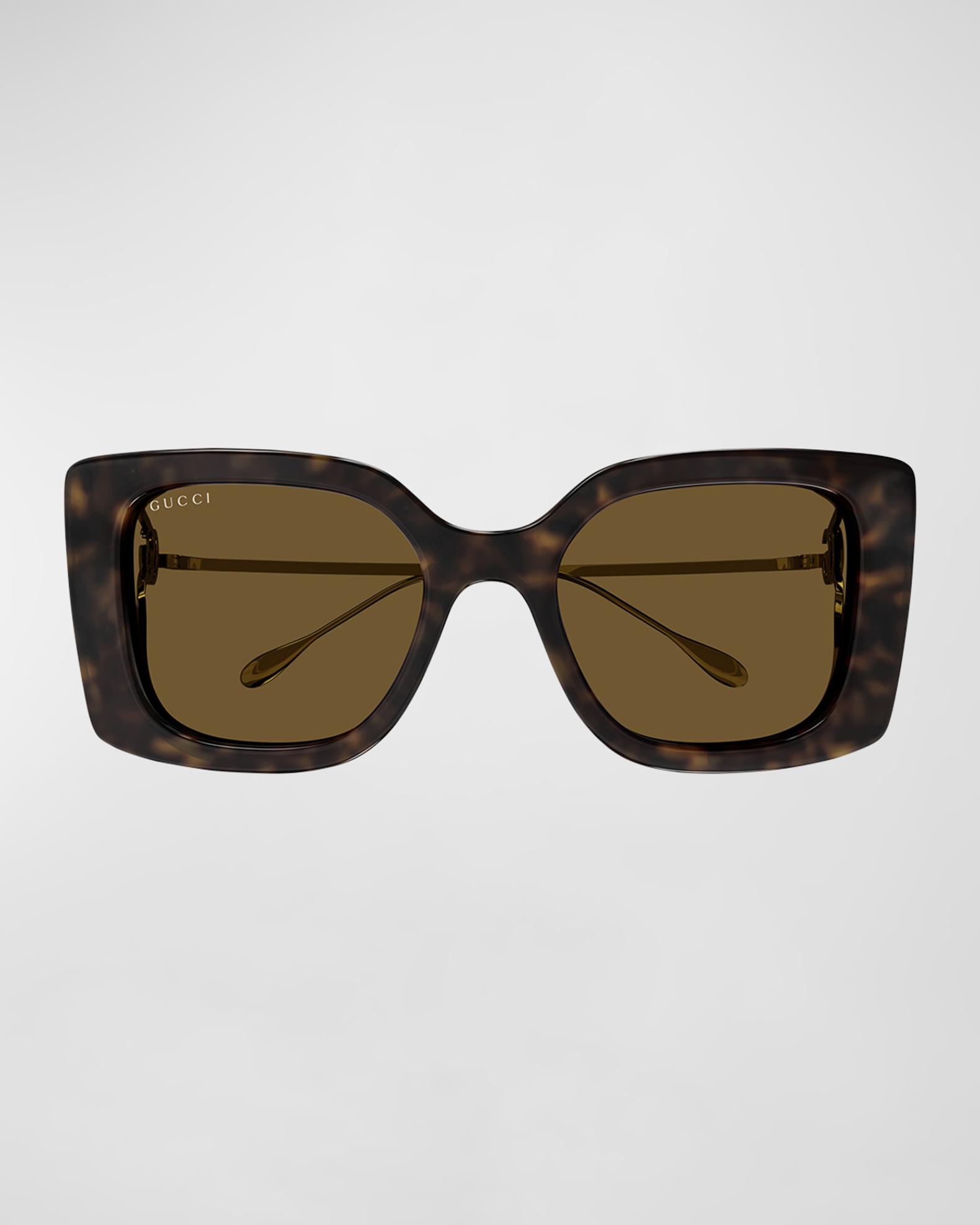 Gucci GG Mixed-Media Butterfly Sunglasses | Neiman Marcus