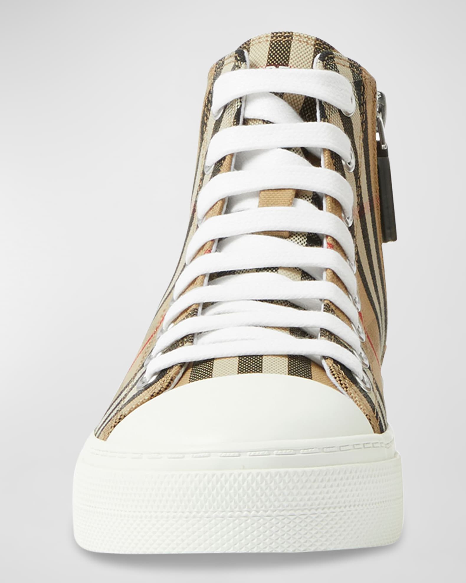 【限定製作】 Burberry Kid's Mini Jack Check High-Top Sneakers, Baby ジャケット・アウター