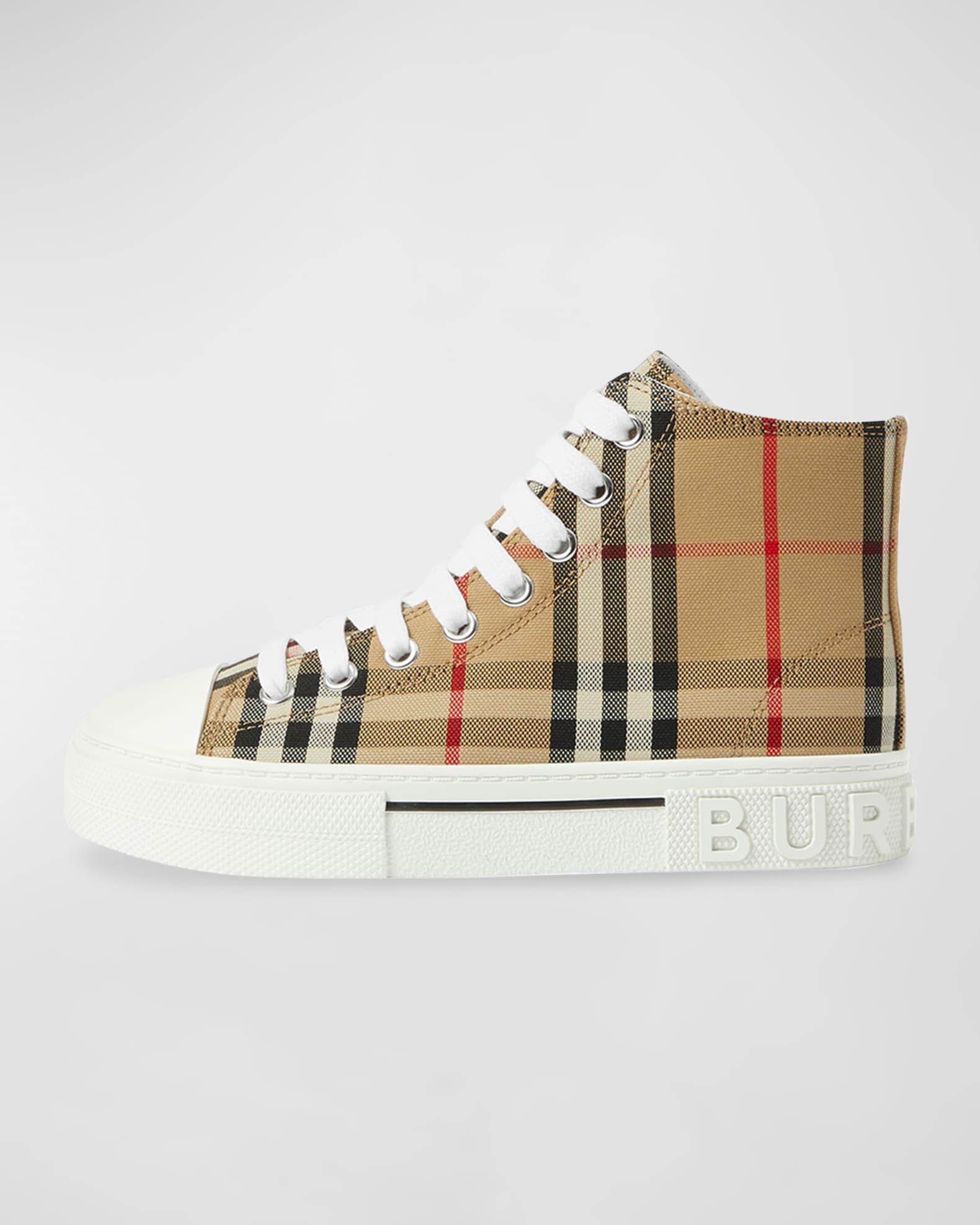 Burberry シューズ　16 Burberry Kid's Mini Jack Check High-Top Sneakers, Kids