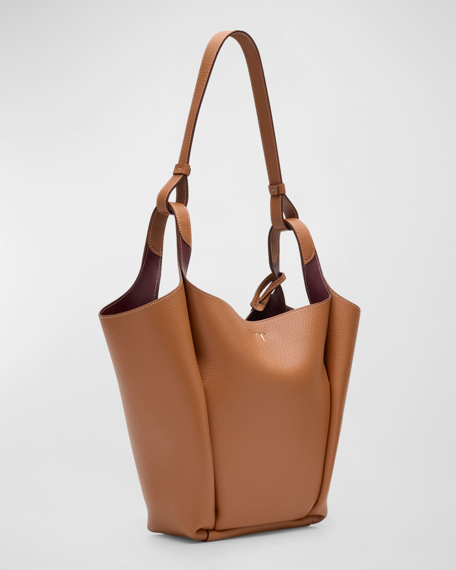 【関税＆送料込み】Tod'S Leather Medium Bucket Bags Tod's - Kenia Brown Leather Medium Bucket Bag | Mitchell Stores