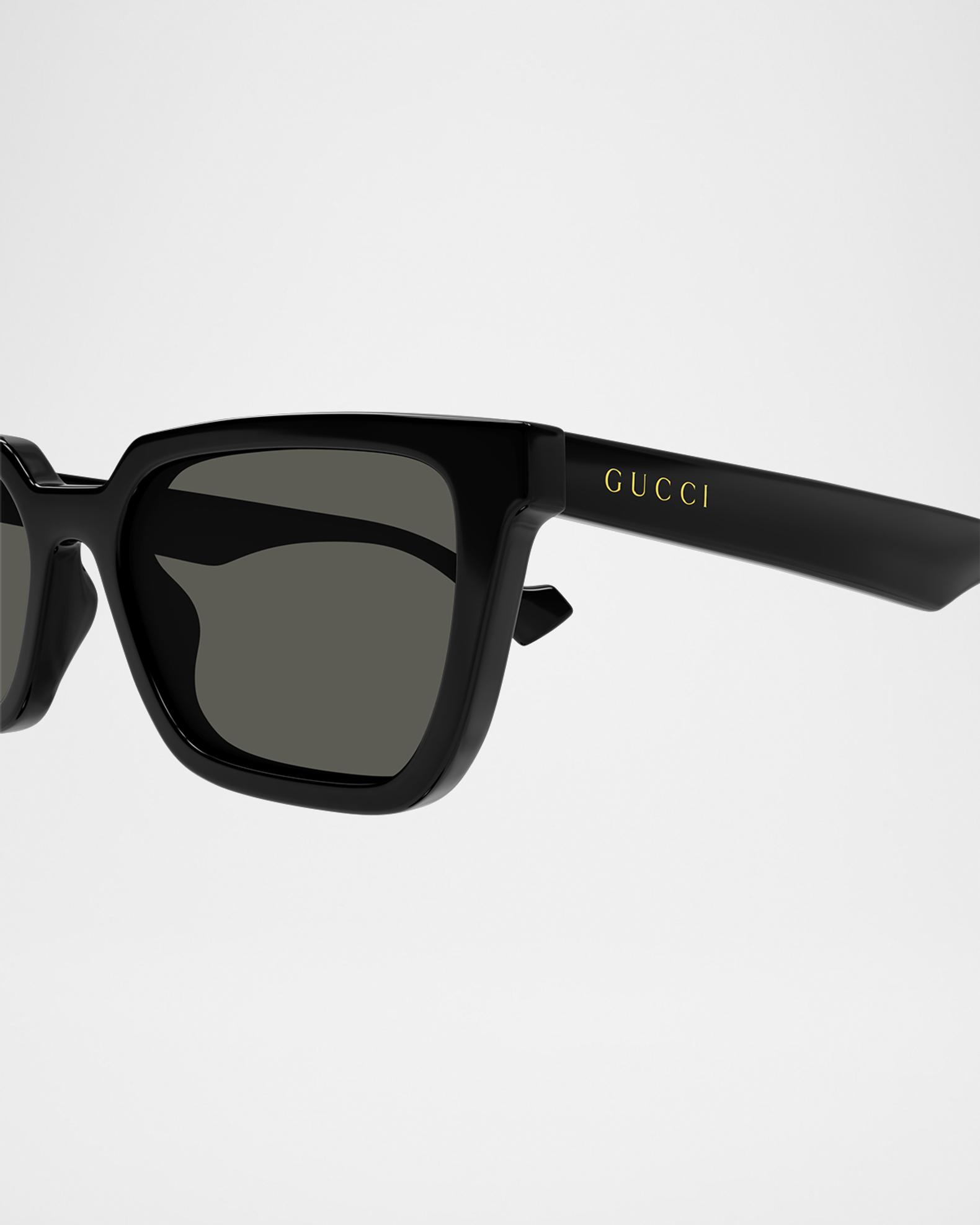 Gucci Men's Rectangle Plastic Sunglasses with Logo Detail | Neiman