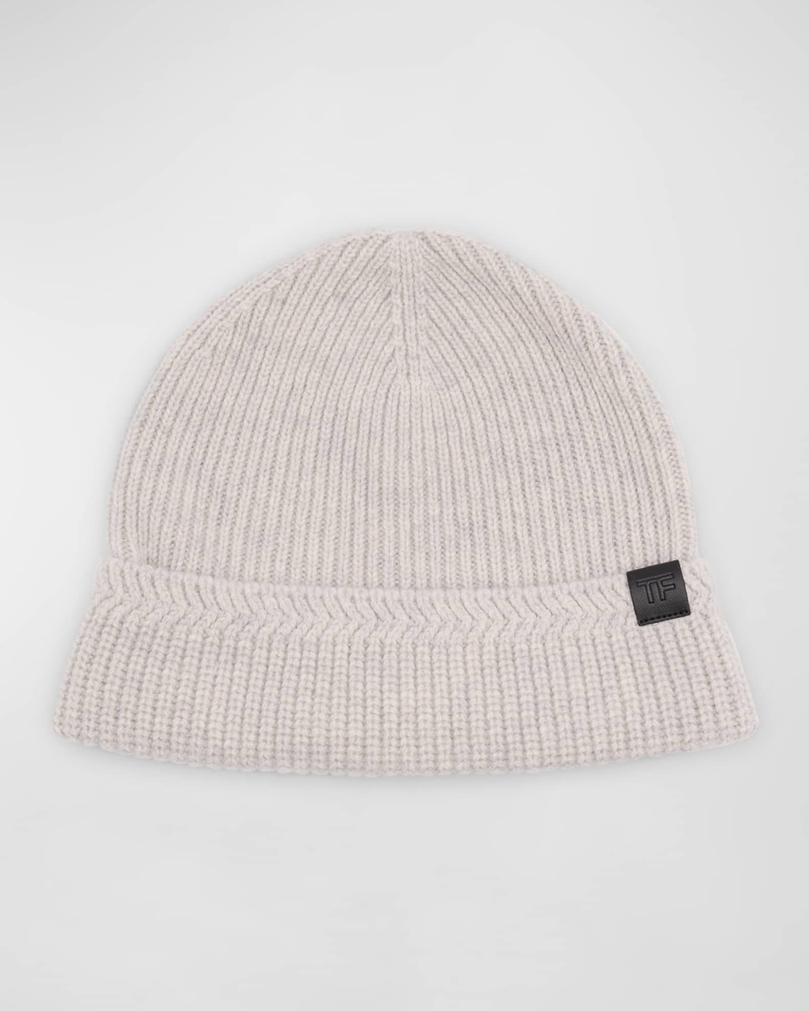 Men's Wool-Cashmere Beanie Hat 0