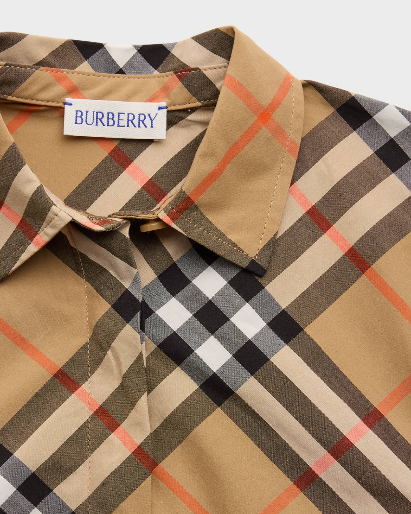 Burberry check print dress deals