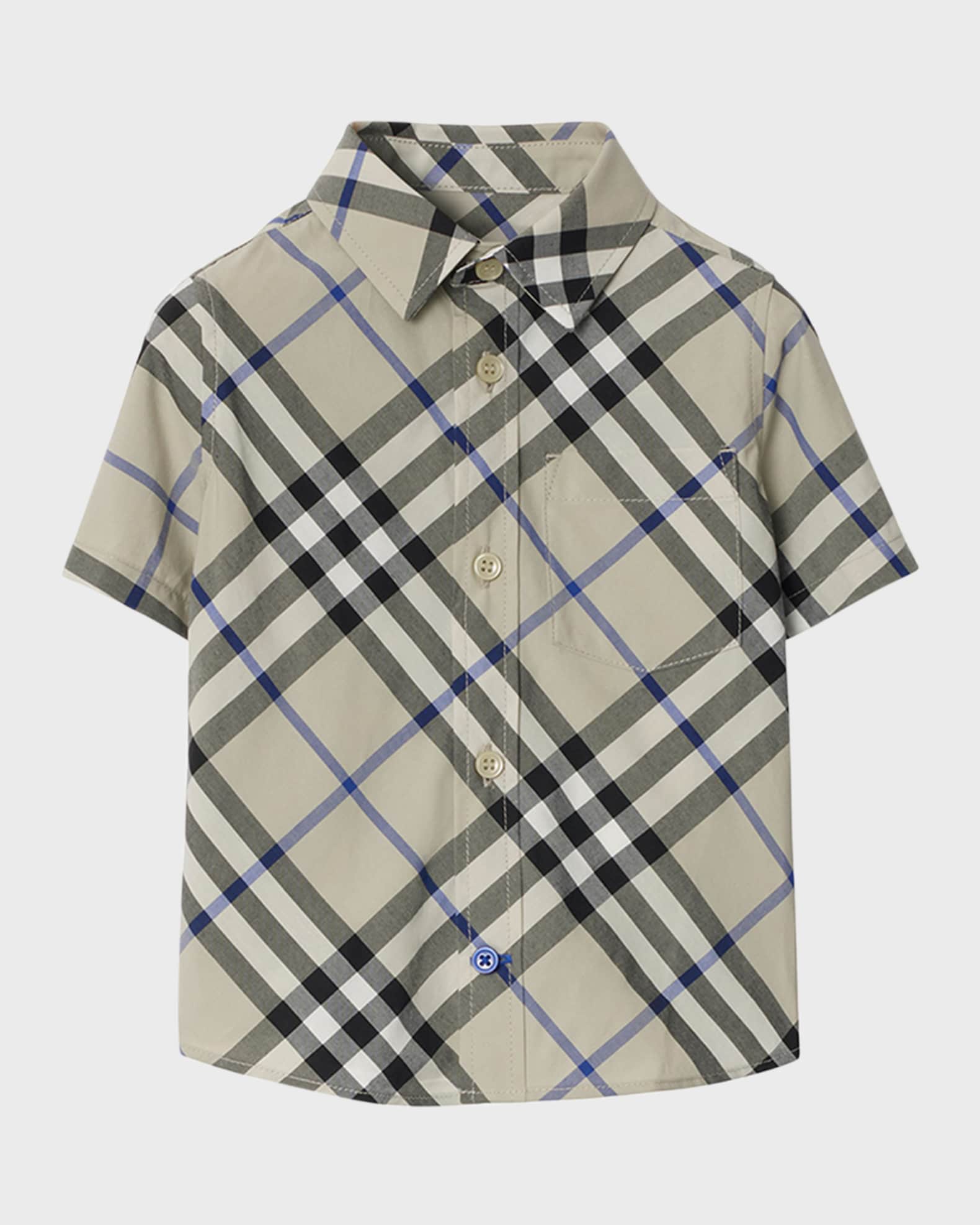 Burberry print button down shirt on sale
