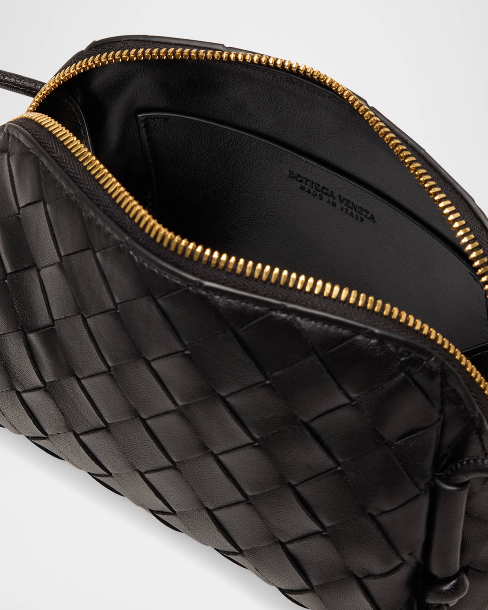 Bottega Veneta Zip Leather Pouch Shoulder Bag | Neiman Marcus