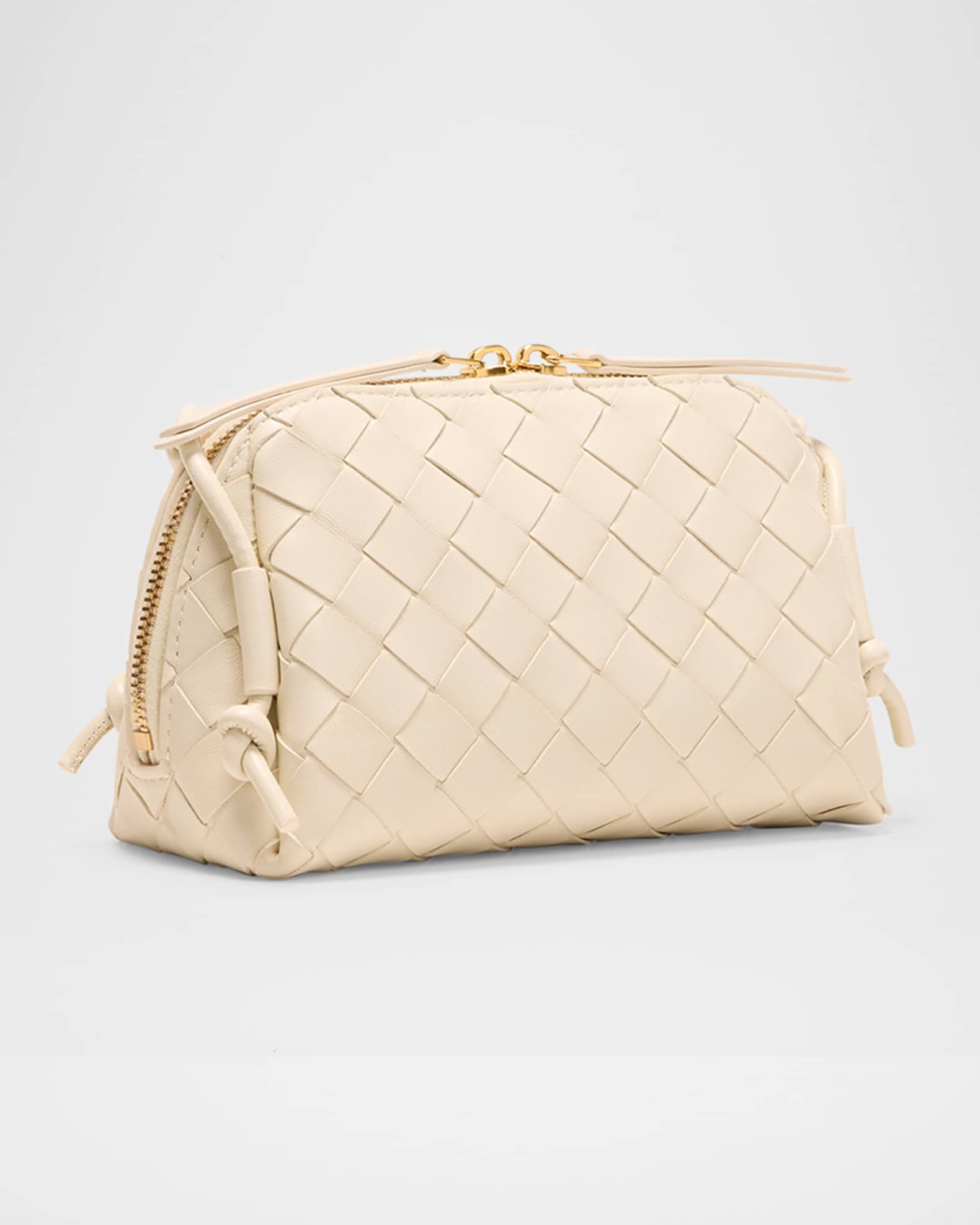 Bottega Veneta Zip Leather Pouch Shoulder Bag | Neiman Marcus