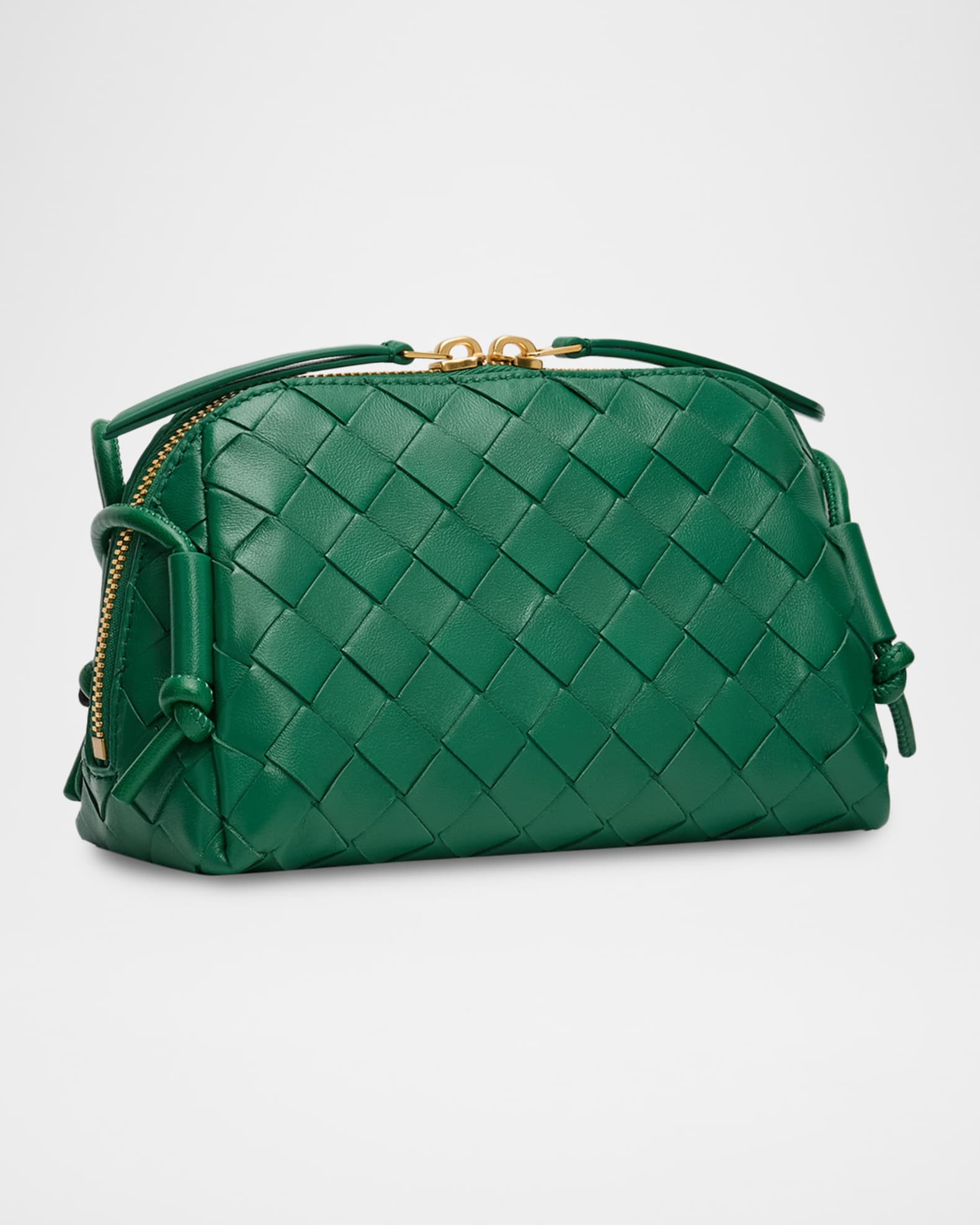 Bottega Veneta Zip Leather Pouch Shoulder Bag | Neiman Marcus