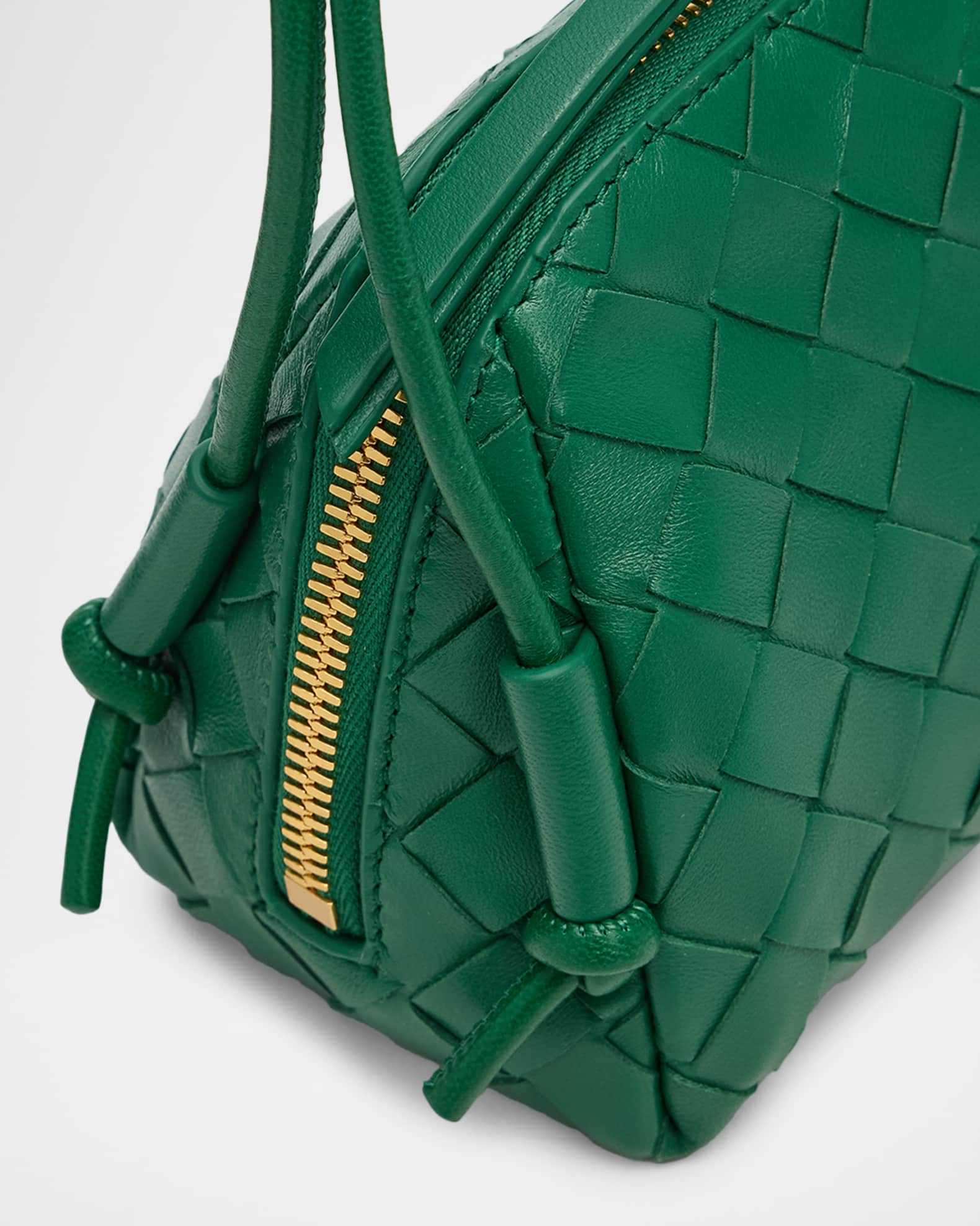 Bottega Veneta Zip Leather Pouch Shoulder Bag | Neiman Marcus