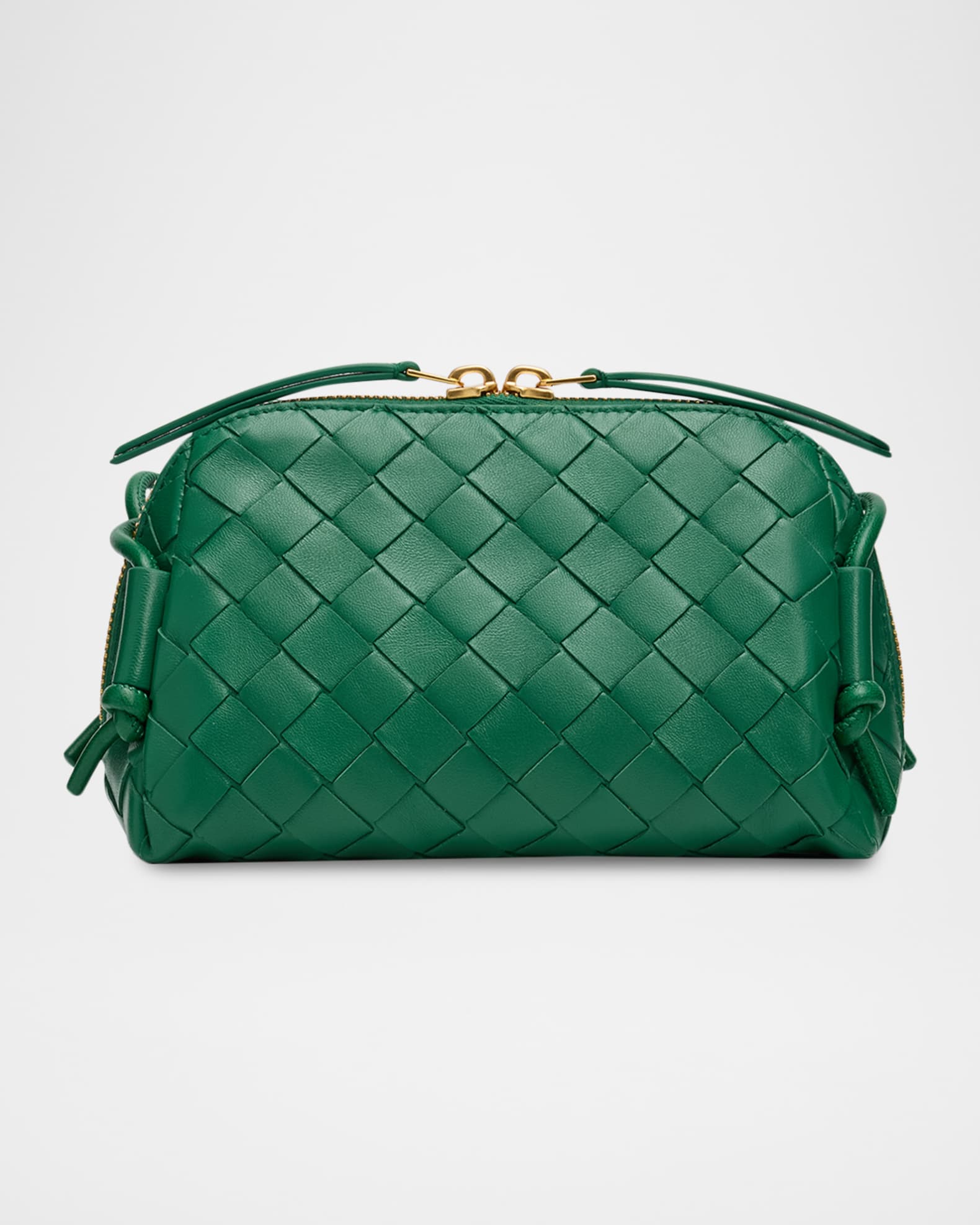 Bottega Veneta Zip Leather Pouch Shoulder Bag | Neiman Marcus