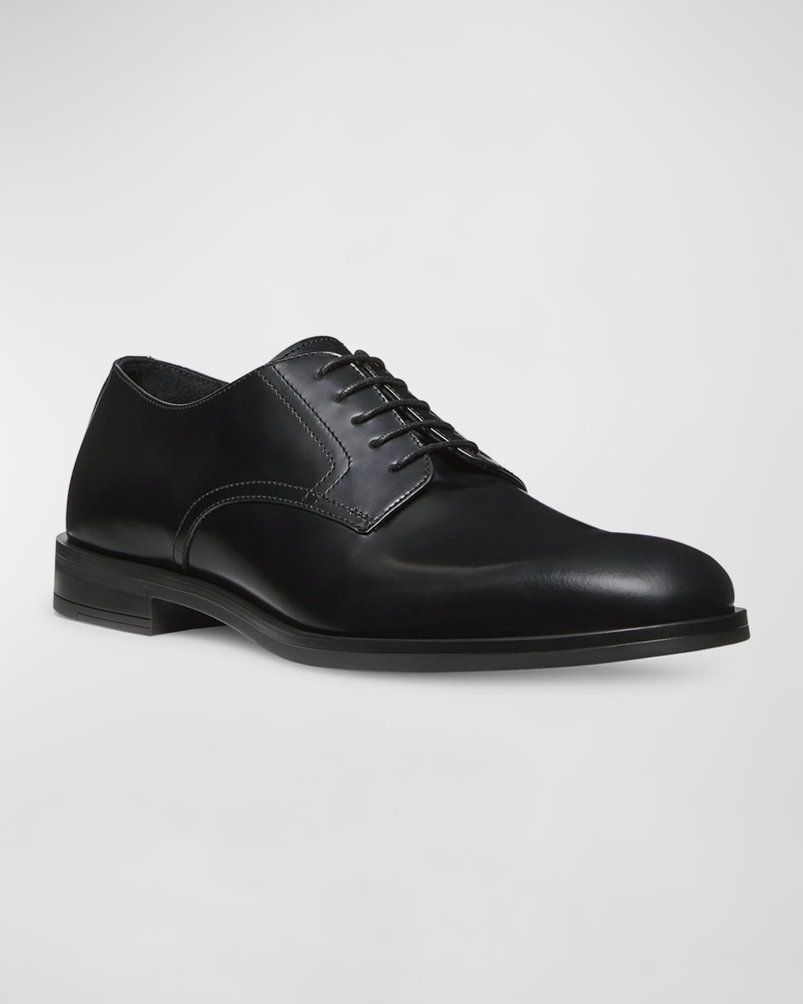 Stuart Weitzman Men's Club Calfskin Classic Derby Loafers