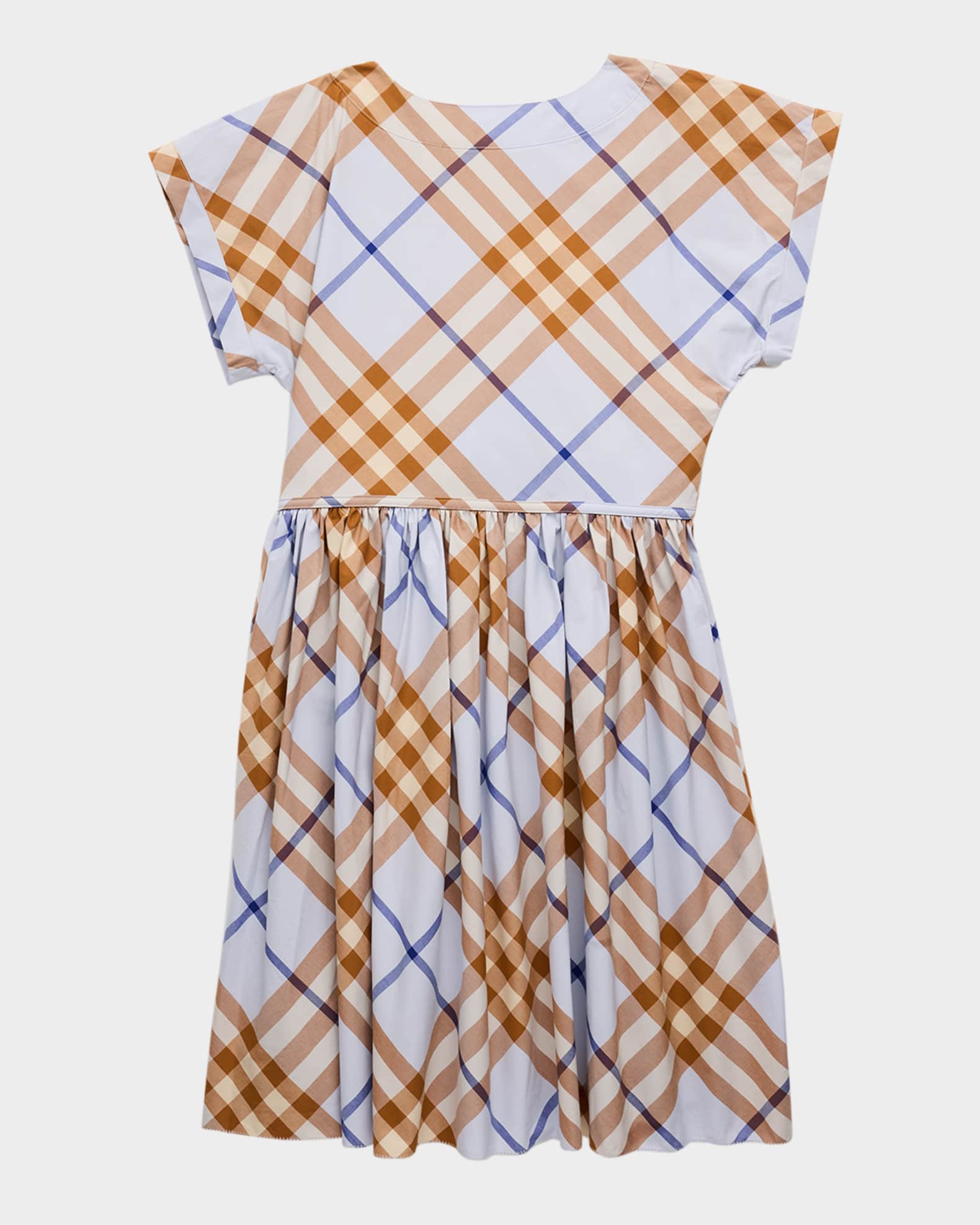 Girl's Anorra Check-Print A-Line Dress, Size 3-14 1