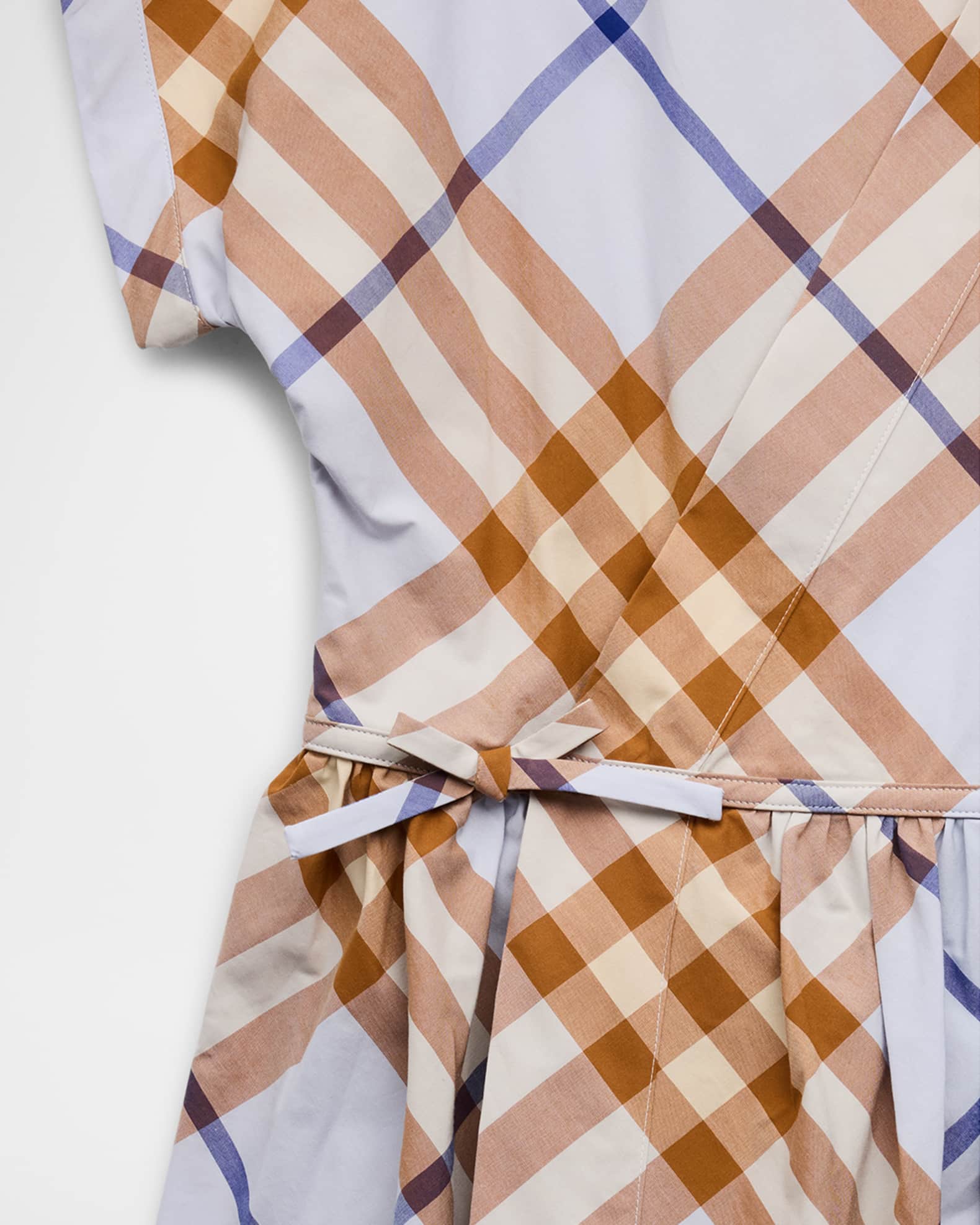 Burberry Girl's Anorra Check-Print A-Line Dress, Size 3-14